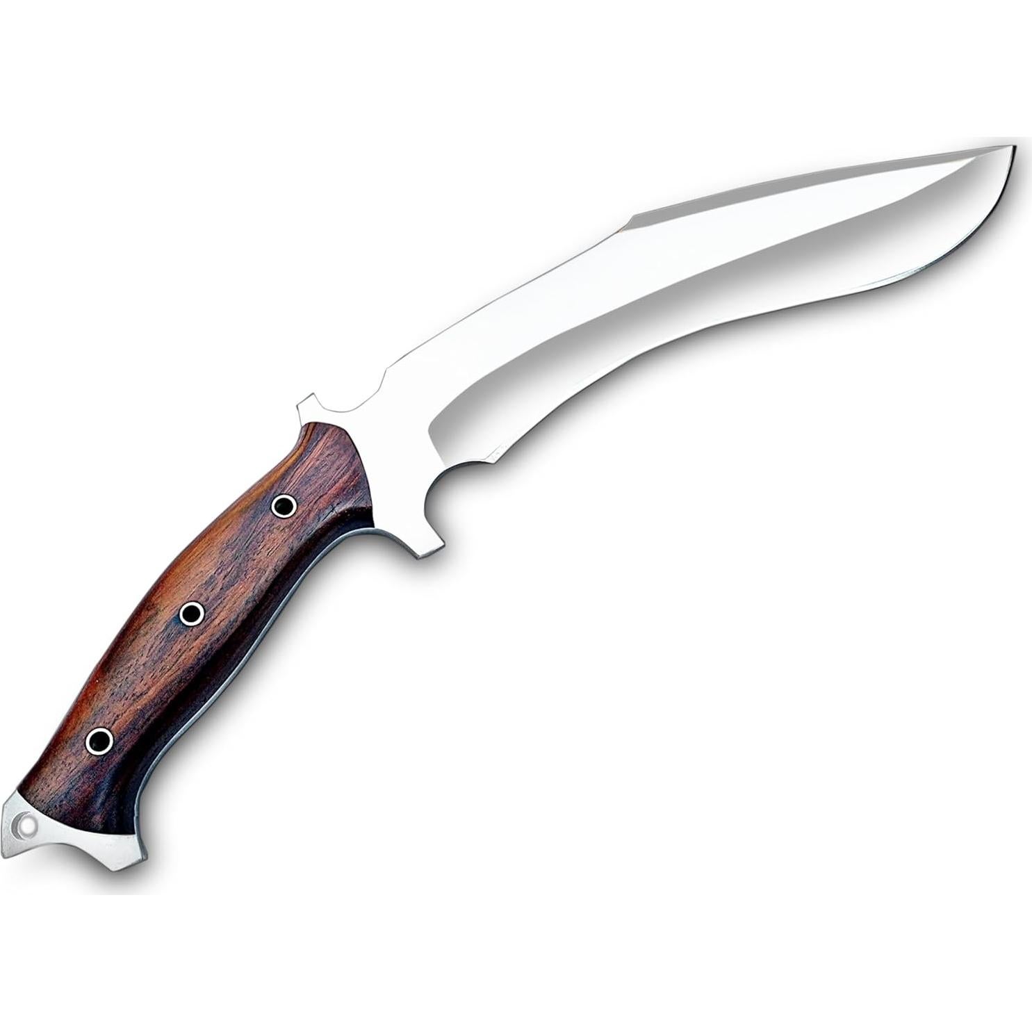 Cuchillo Kukri Warivo D2 Hecho a Mano 39.37 cm con Funda