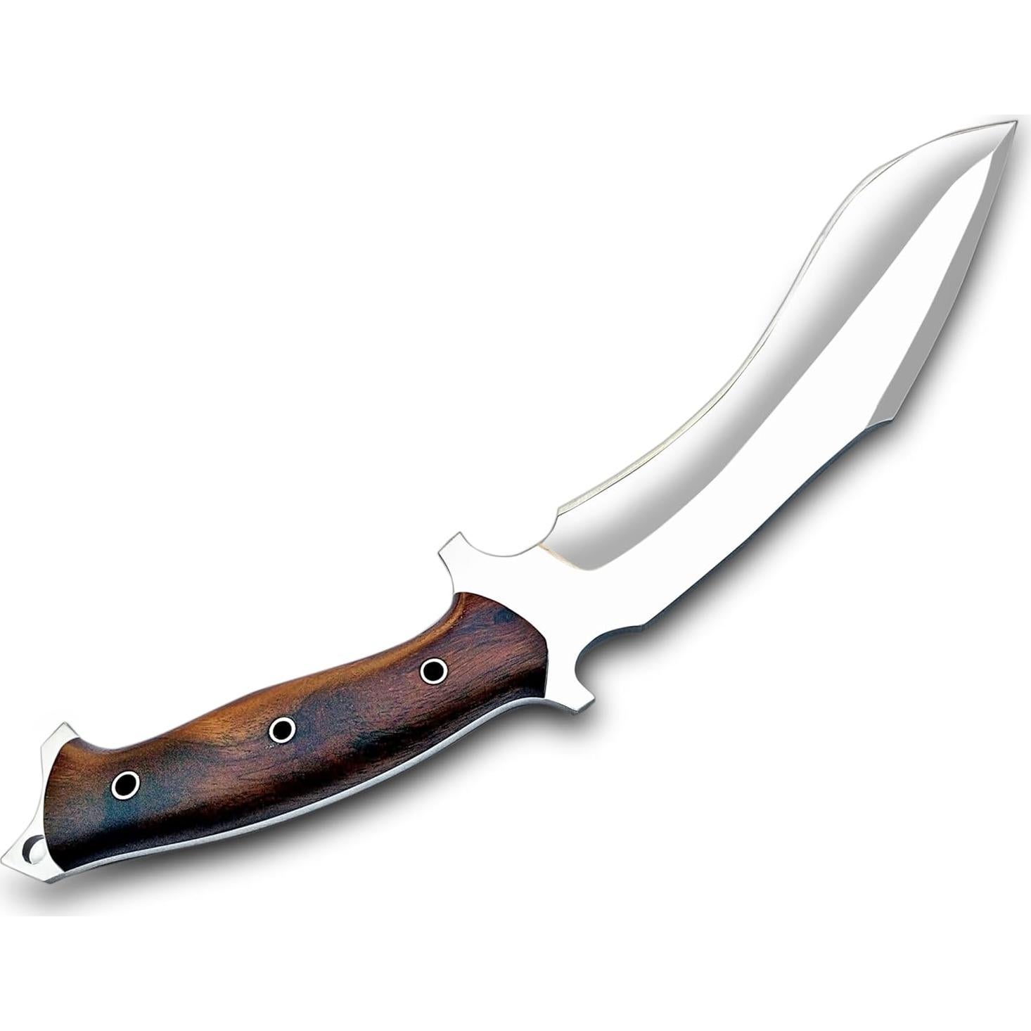 Cuchillo Kukri Warivo D2 Hecho a Mano 39.37 cm con Funda