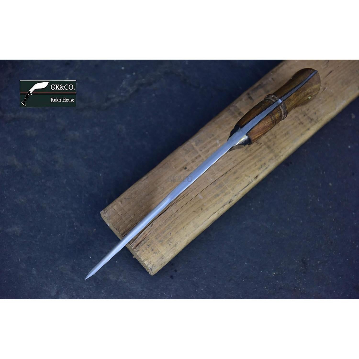 Kukri Genuino GK&CO. 8" Hecho a Mano en Nepal con Funda