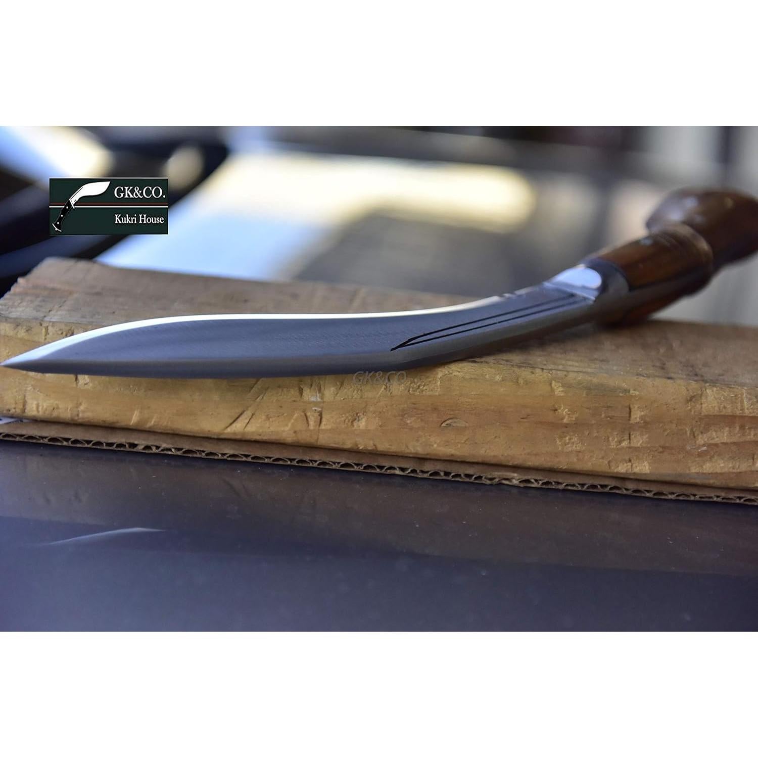 Kukri Genuino GK&CO. 8" Hecho a Mano en Nepal con Funda