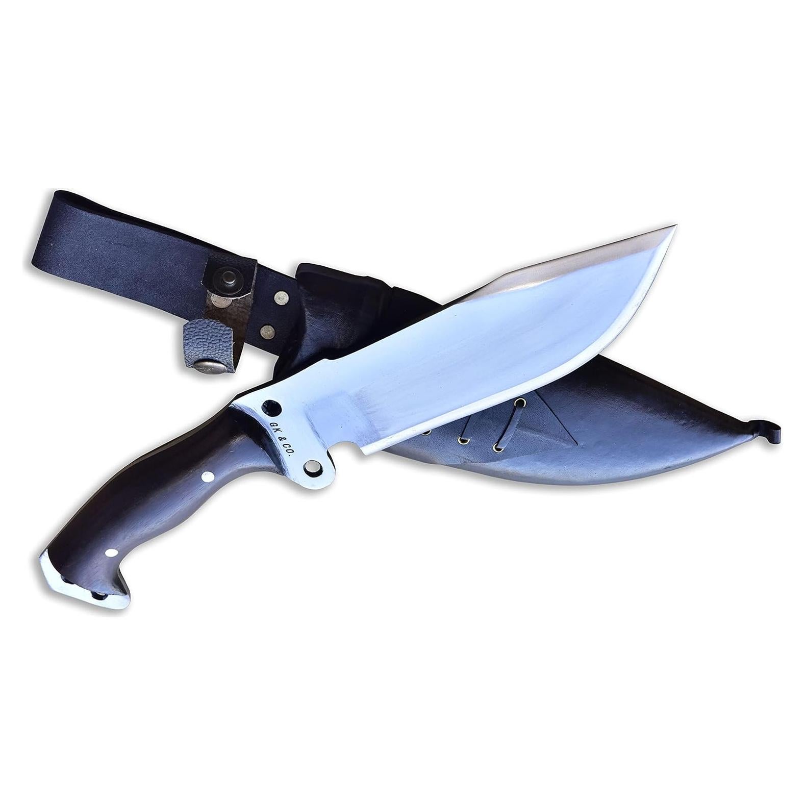 Cuchillo Kukri GK&CO. Casa Kukri 20 cm Acero Carbono Madera Rosa