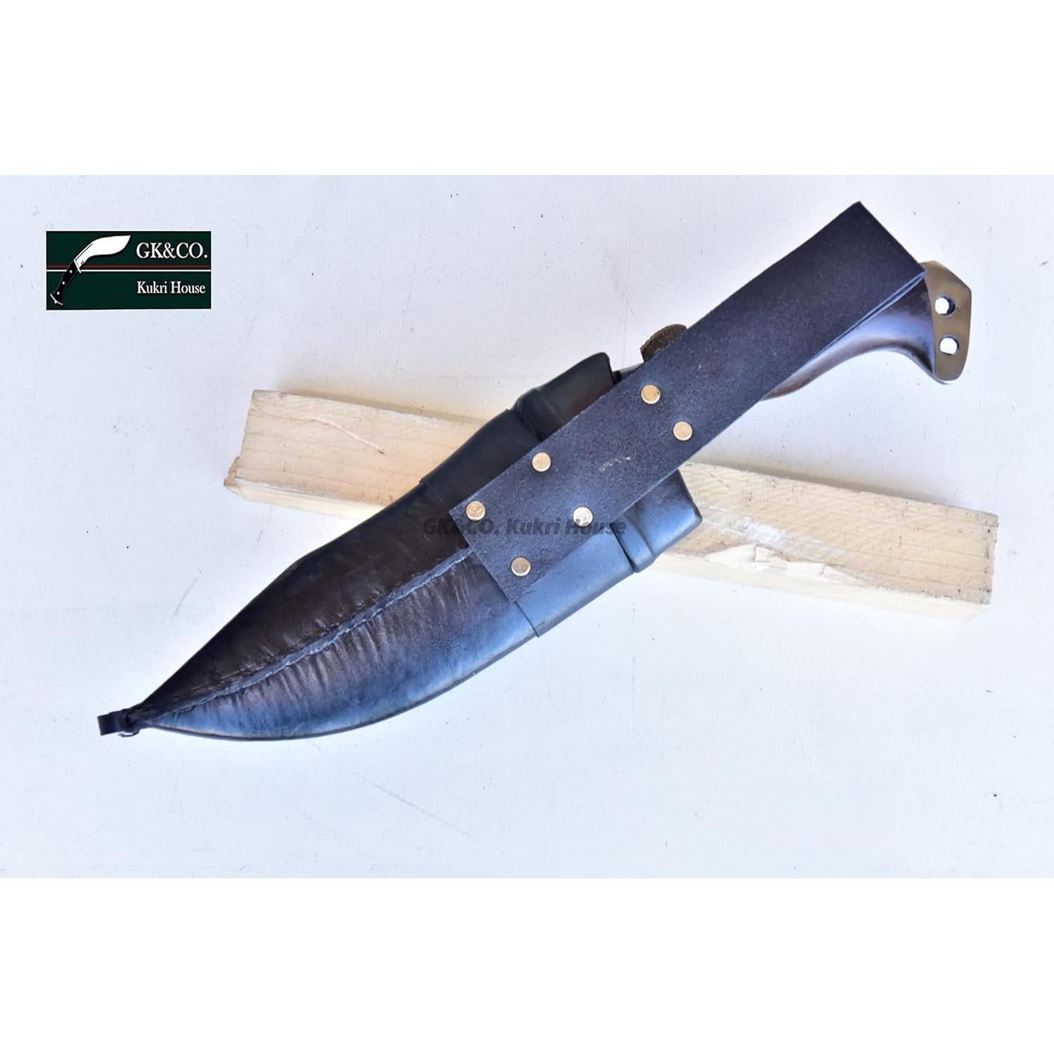 Cuchillo Kukri GK&CO. Casa Kukri 20 cm Acero Carbono Madera Rosa