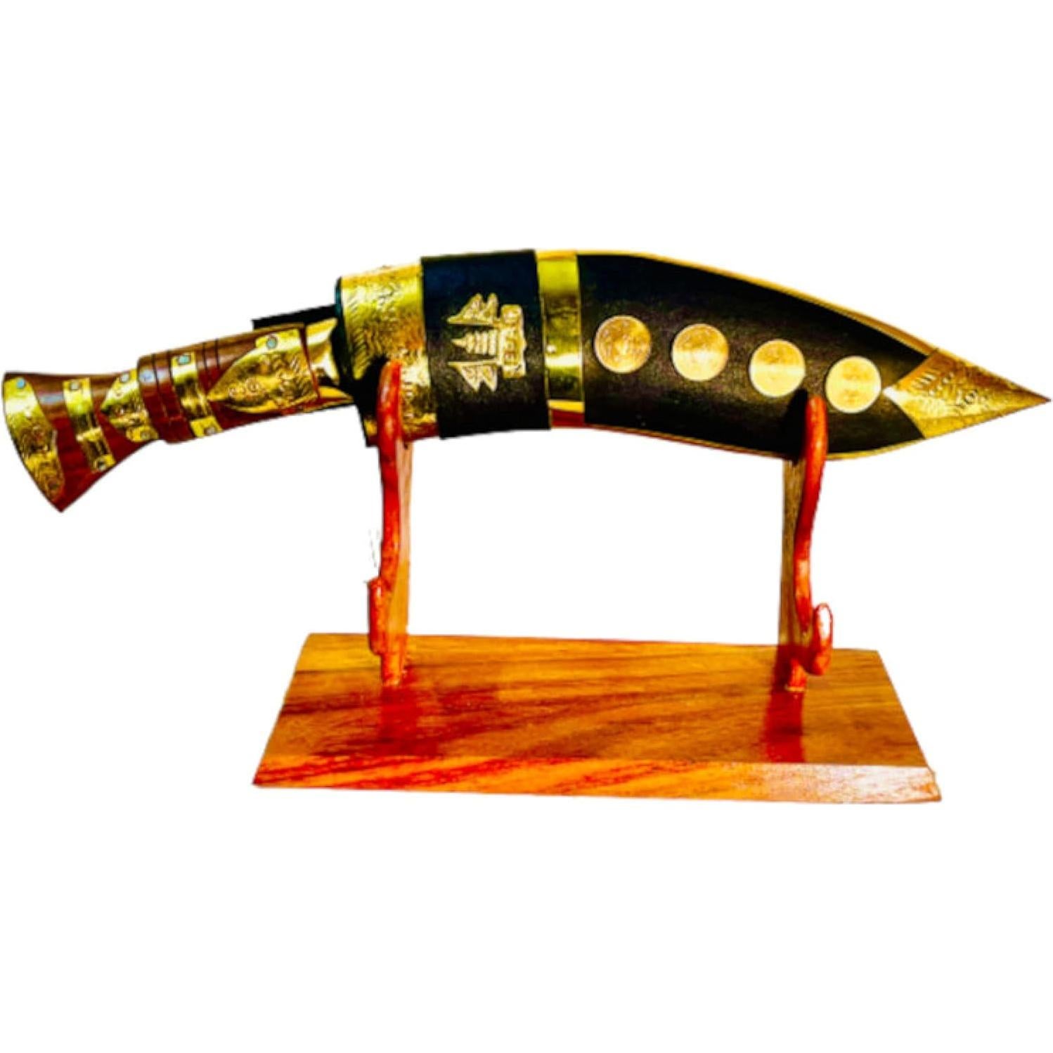 Cuchillo Kukri Gorkha Art Deco 22.86 cm Hecho a Mano en Nepal