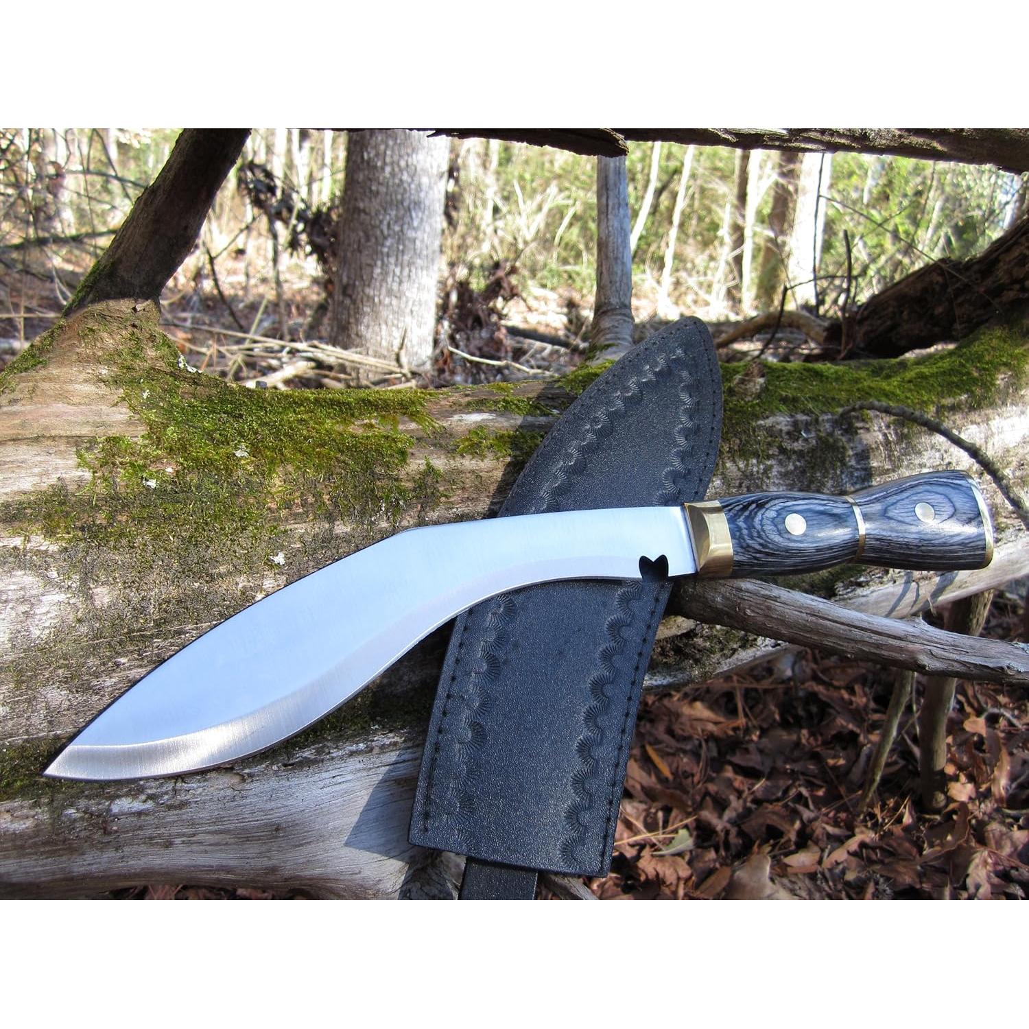 Cuchillo Kukri Rite Edge con Mango de Madera y Funda