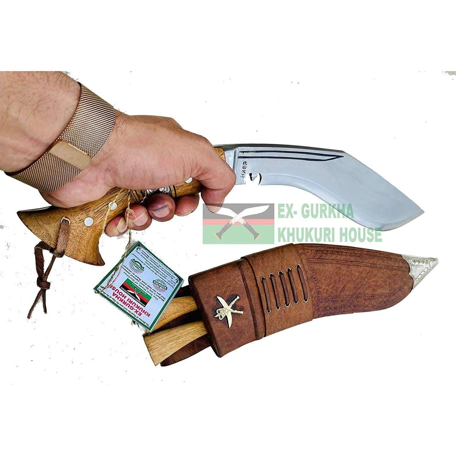 Cuchillo Kukri EGKH de 30.48 cm - Acero Alto Carbono - Nepal