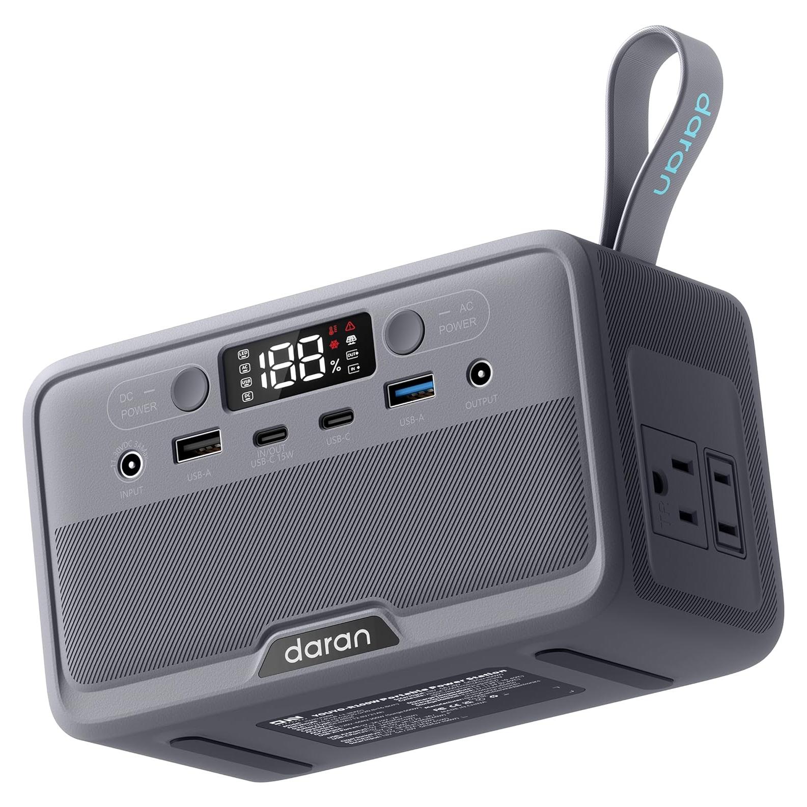 Estación de Energía Portátil DaranEner R100 28000mAh 100W