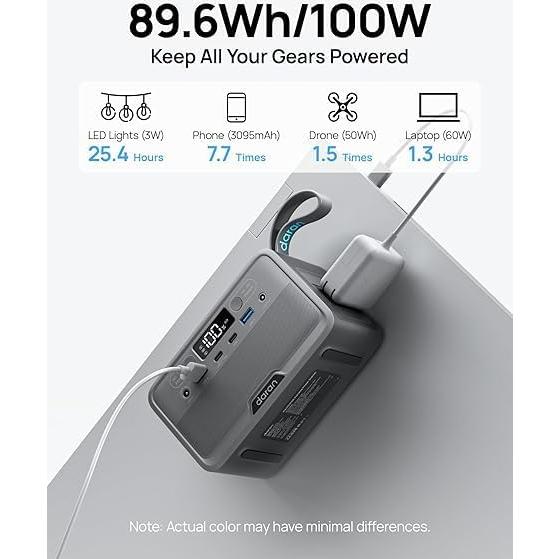 Estación de Energía Portátil DaranEner R100 28000mAh 100W