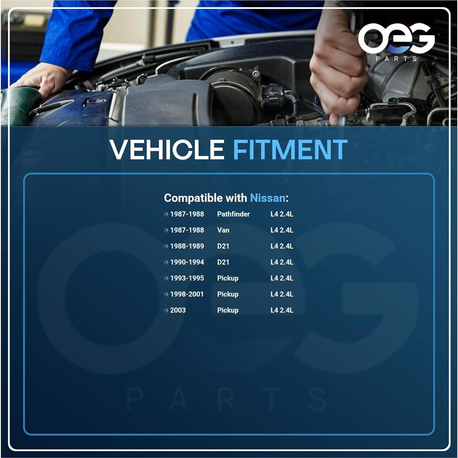 Arrancador OEG 12V Compatible Nissan D21 2.4L 1987-1999