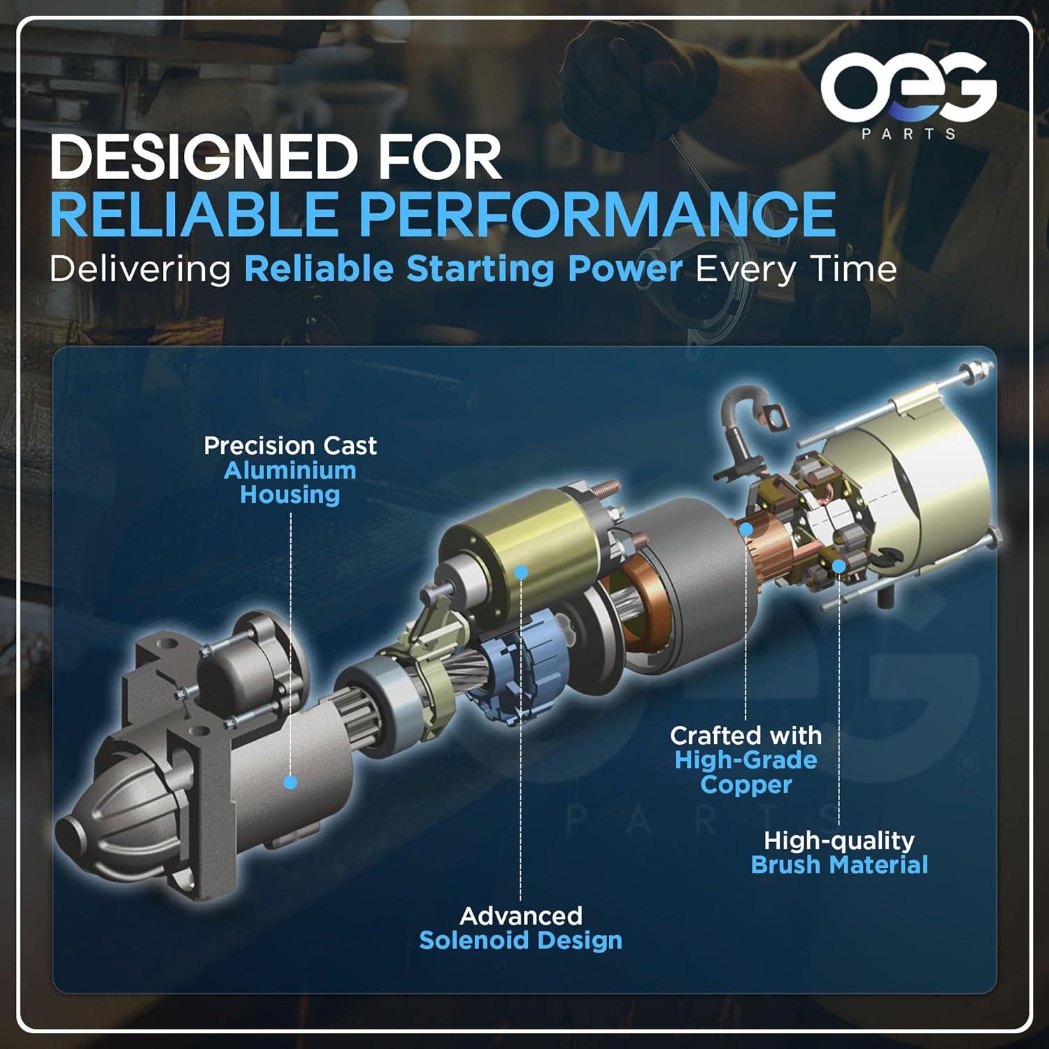 Motor de Arranque OEG 12V 1.4kW Compatible Volvo