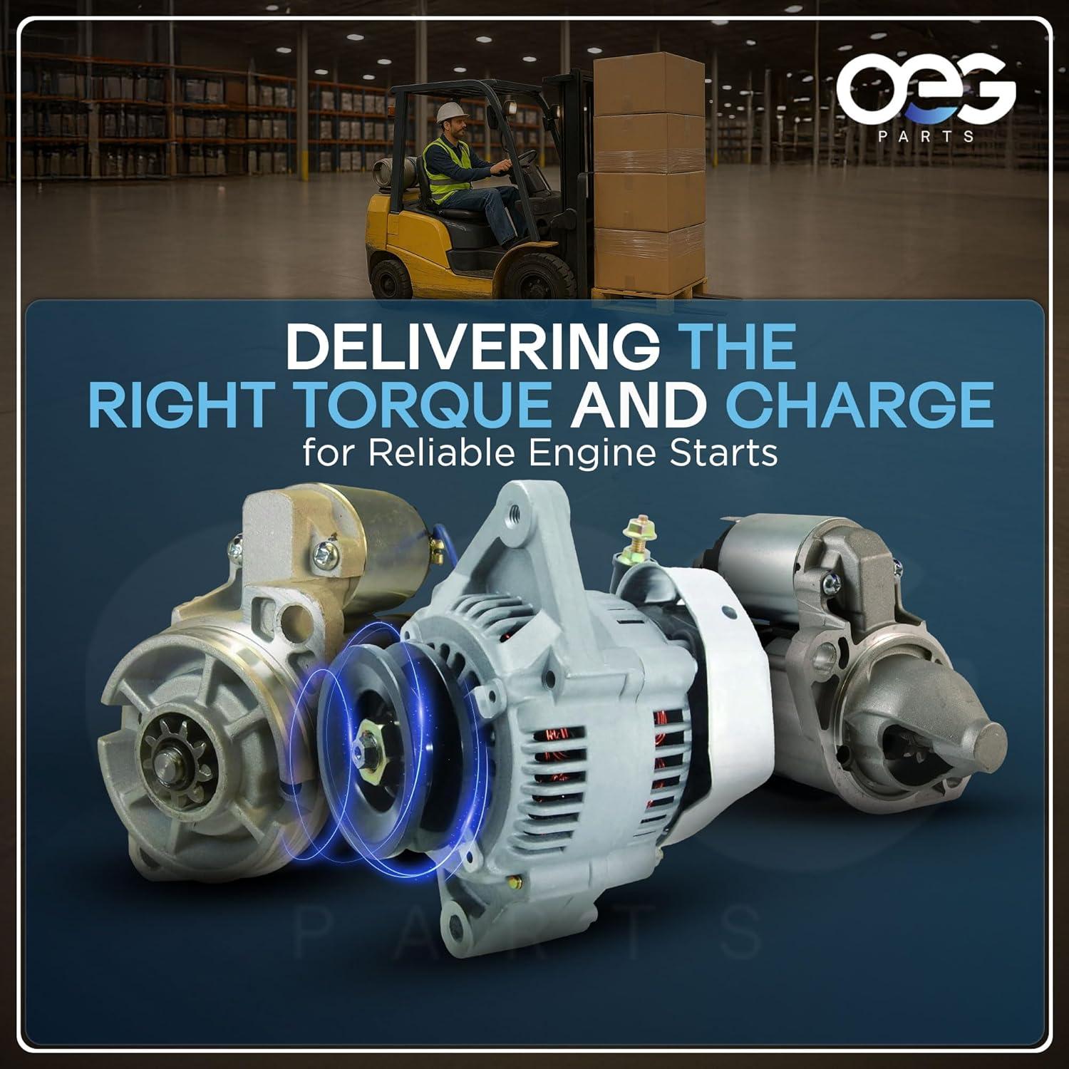 Arrancador Nuevo 12V PMGR PG260E para Montacargas Hyundai