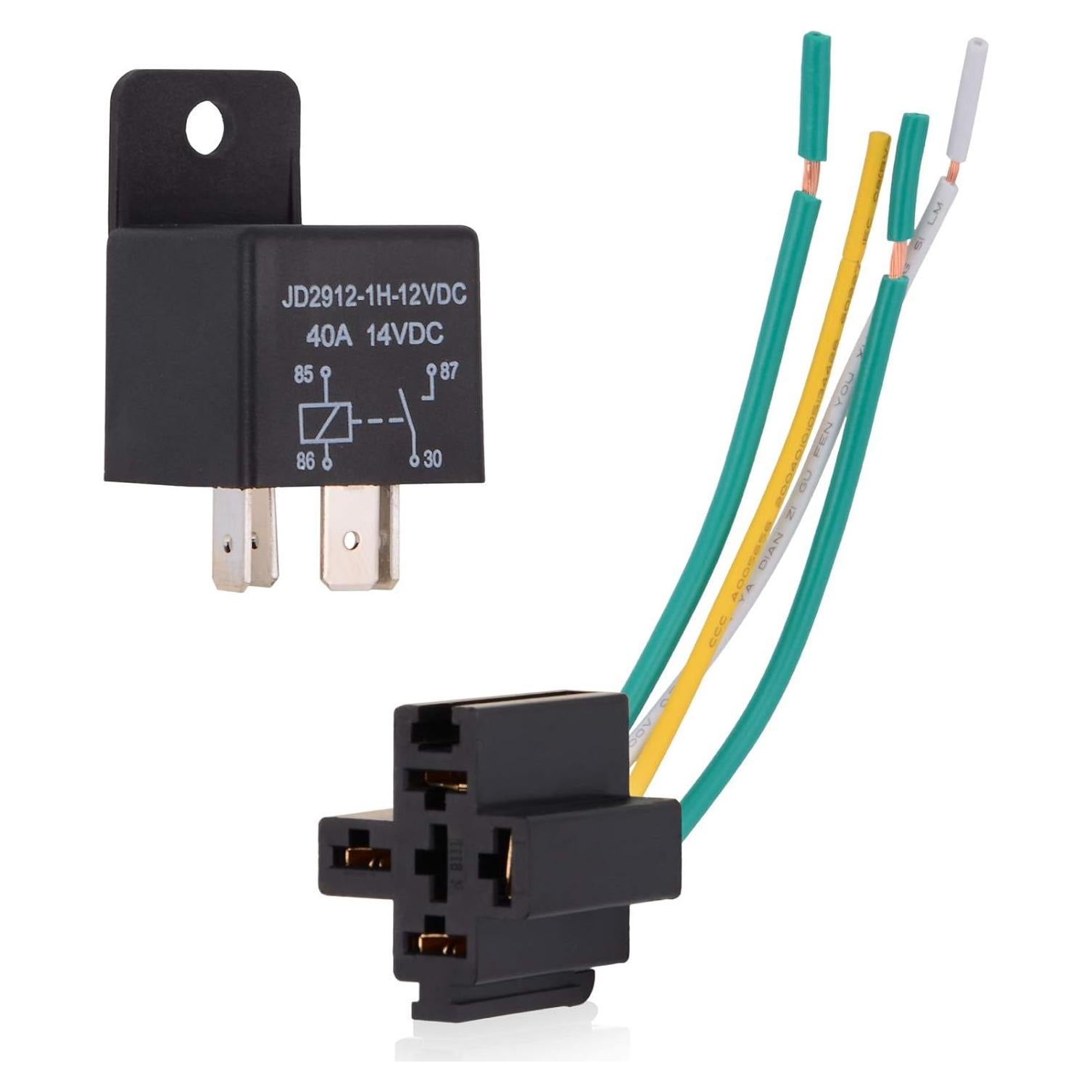 Kit de arnés de socket de relé EHDIS 4 pines 12V 40A