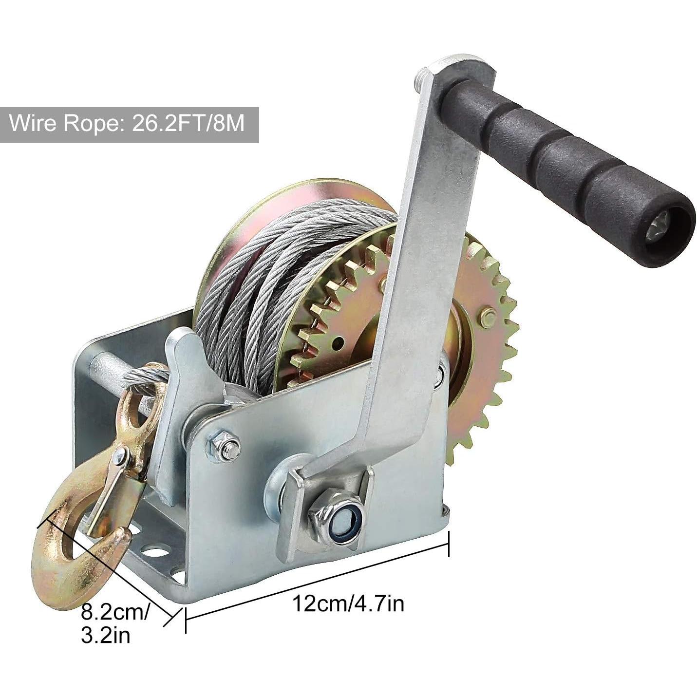 Gato de Manivela AConnet 800lbs (363kg) con Cable 8m