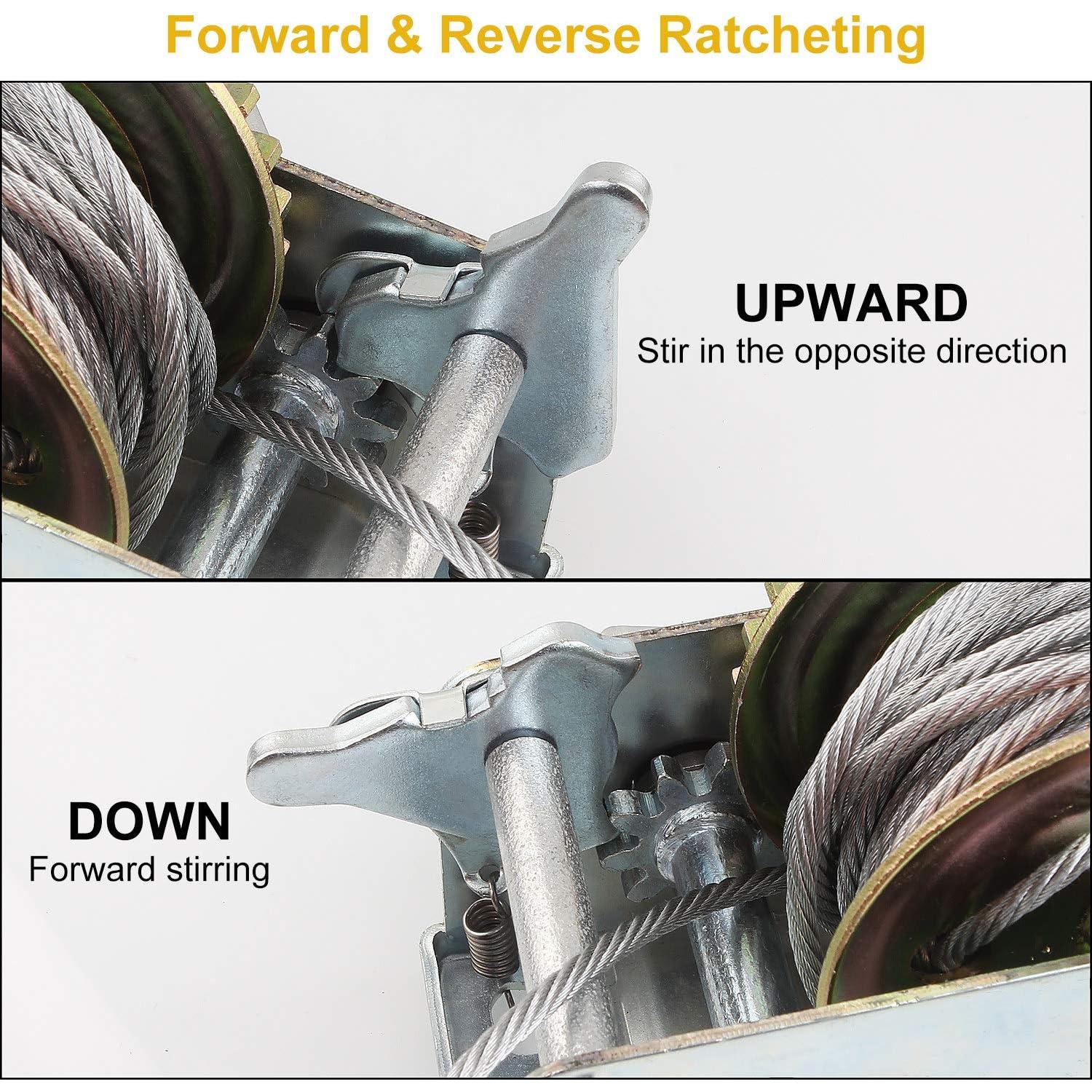 Gato de Manivela AConnet 800lbs (363kg) con Cable 8m