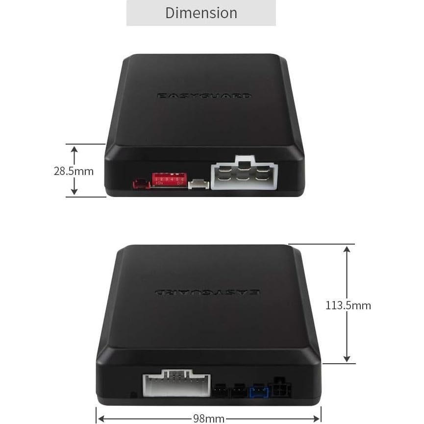Sistema de Alarma de Coche EASYGUARD EC002-V PKE 12V con Arranque Remoto