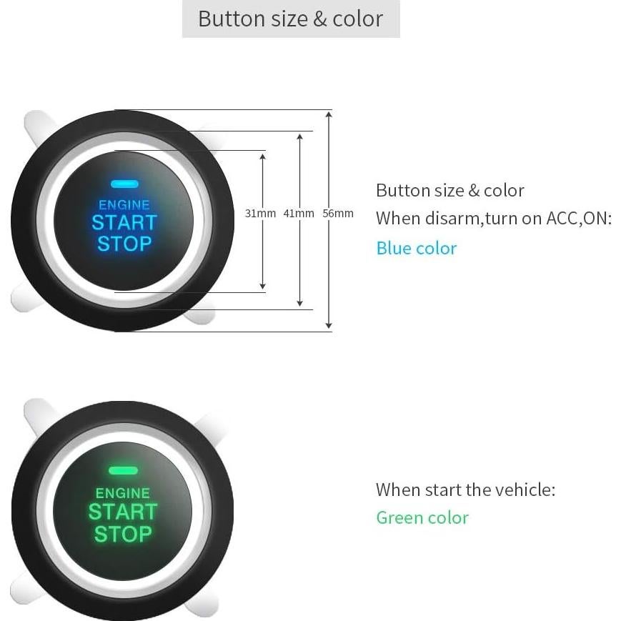 Sistema de Alarma de Coche EASYGUARD EC002-V PKE 12V con Arranque Remoto