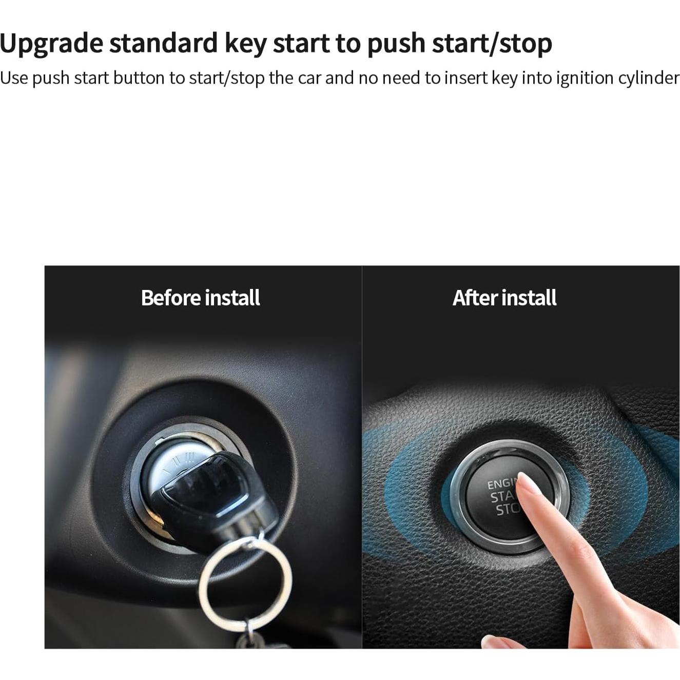 Sistema de Alarma de Coche EASYGUARD EC002-V PKE 12V con Arranque Remoto