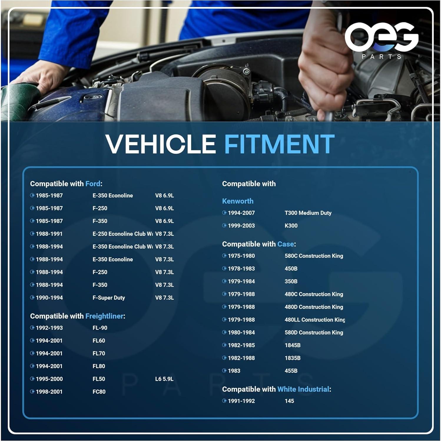 Motor de Arranque OEG 12V para Camión Ford y CASE 2.5KW