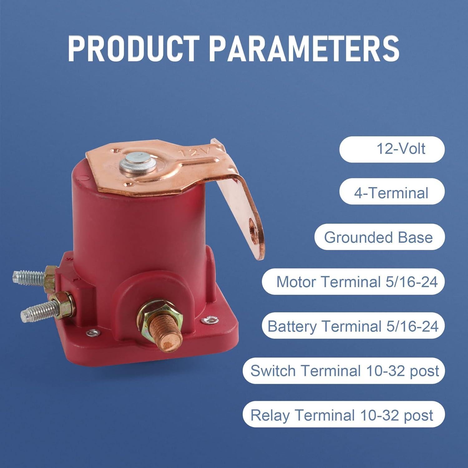 Relé Solenoide Rojo 12V JDMSPEED para Arrancador Ford