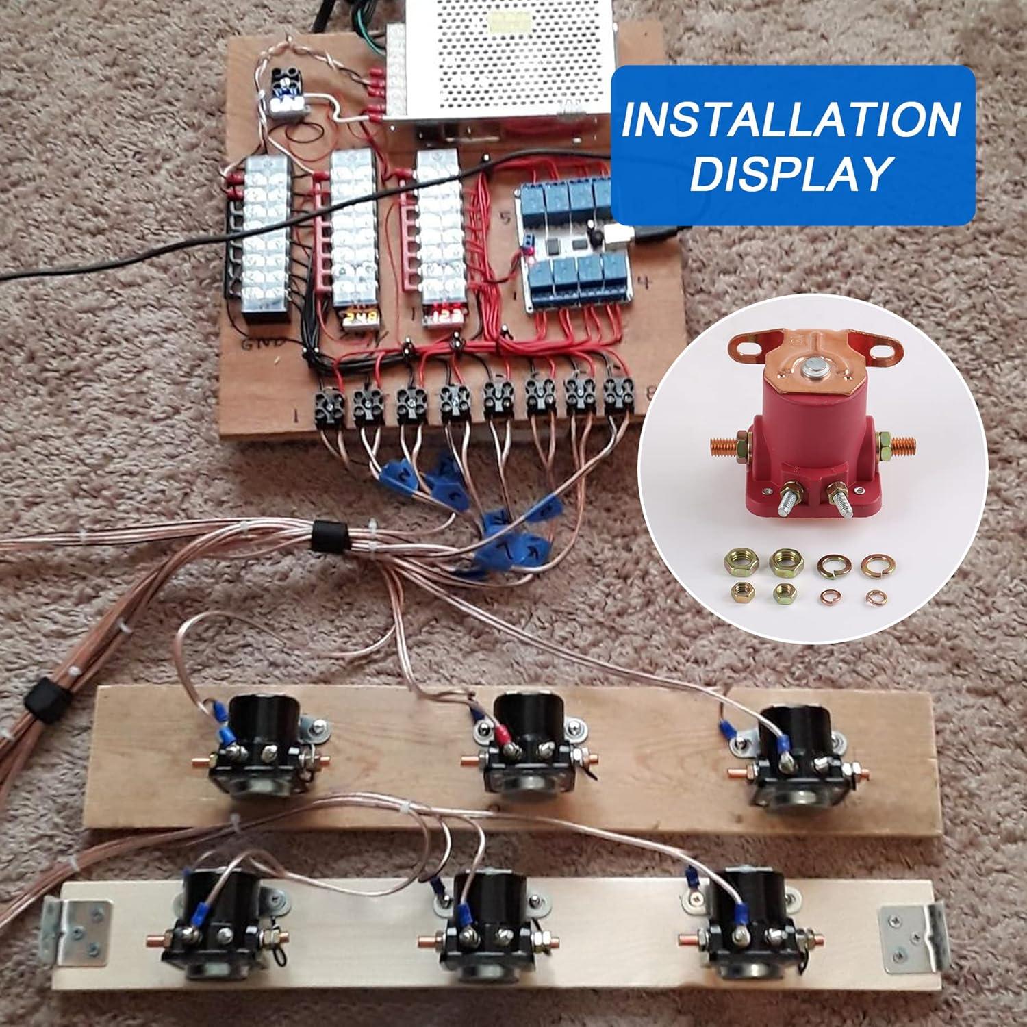 Relé Solenoide Rojo 12V JDMSPEED para Arrancador Ford