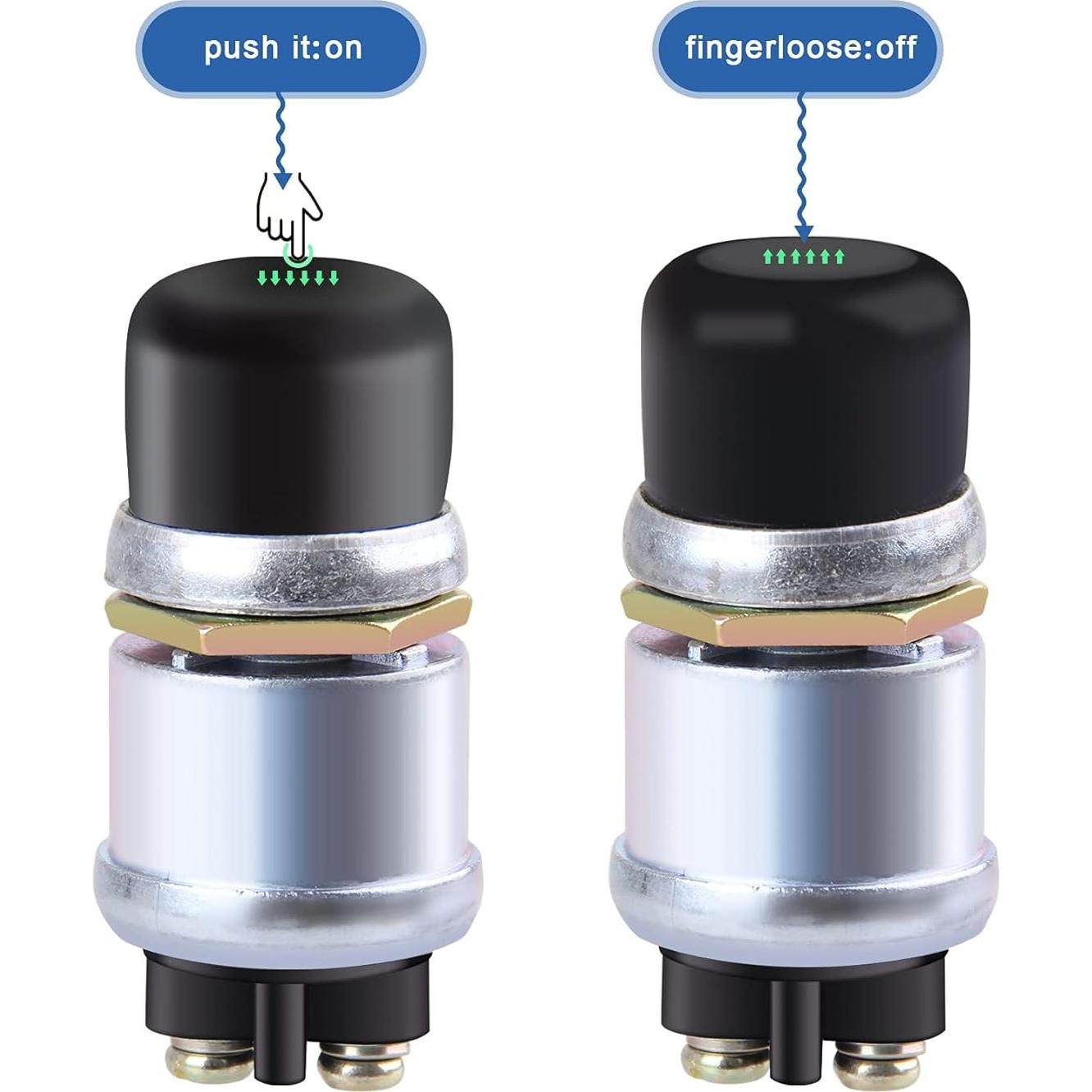 Interruptor de Arranque Momentáneo 12V Big-Autoparts a Prueba de Climas