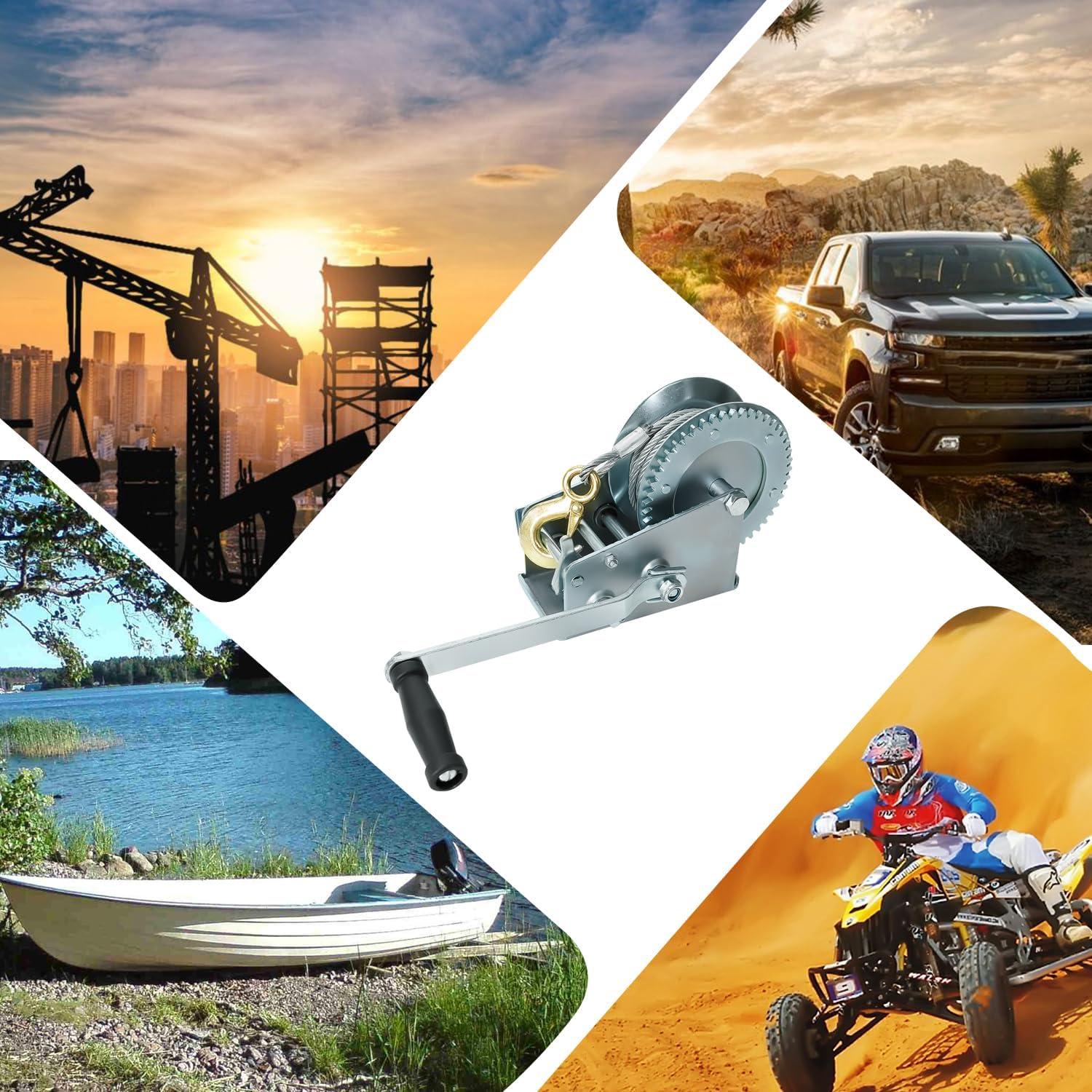 Garrafa de Mano BLACKHORSE-RACING 1587 kg con Cable 10 m