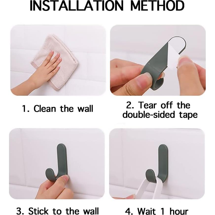 Ganchos Adhesivos Utilitarios Ducige para Pared - 6 Pcs Multicolor