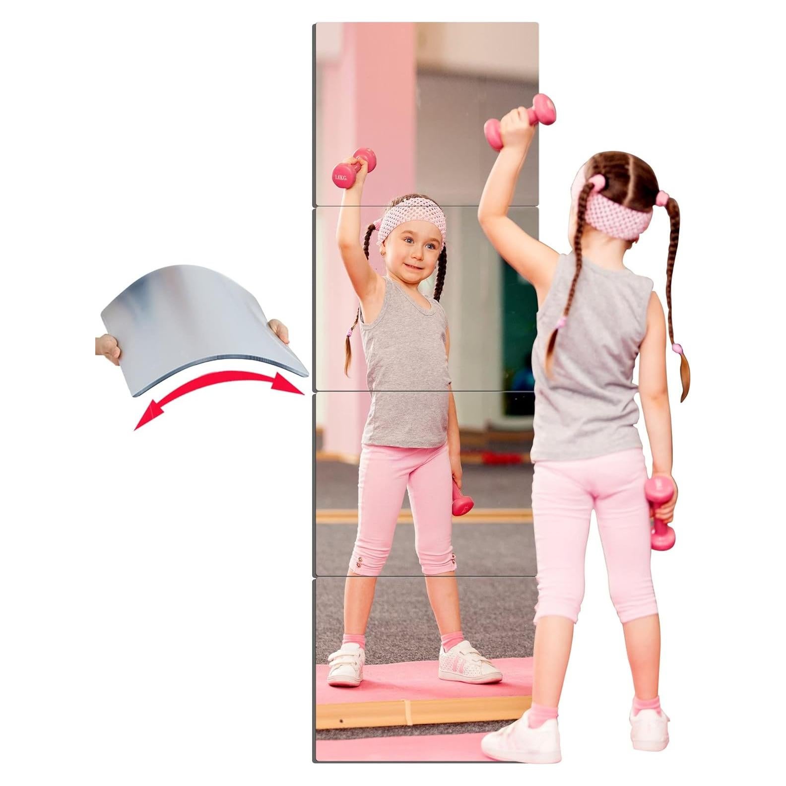 Espejo Irrompible Acrílico NC 4 Piezas 30x30 cm Plata