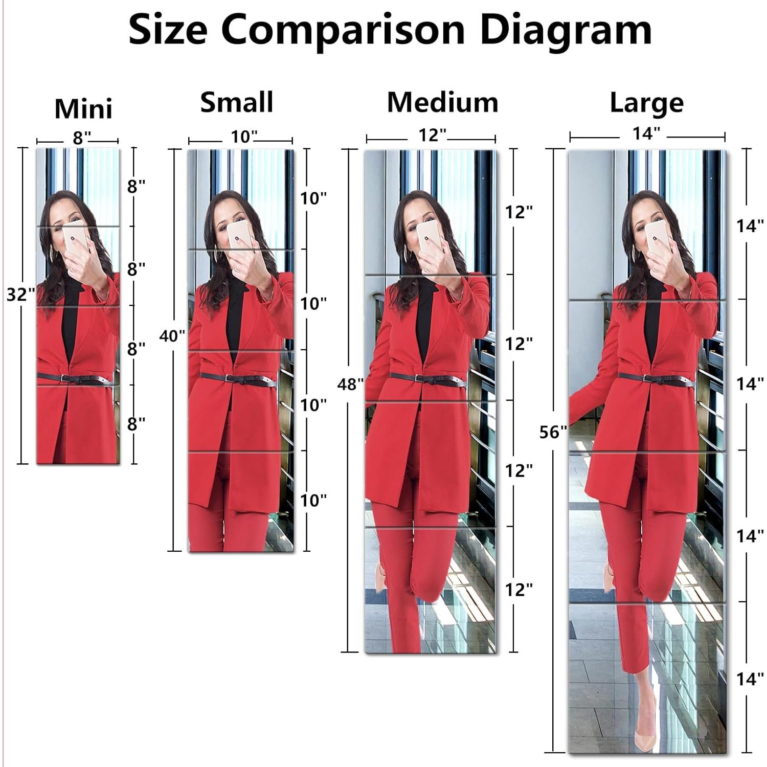 Espejo Irrompible Acrílico NC 4 Piezas 30x30 cm Plata