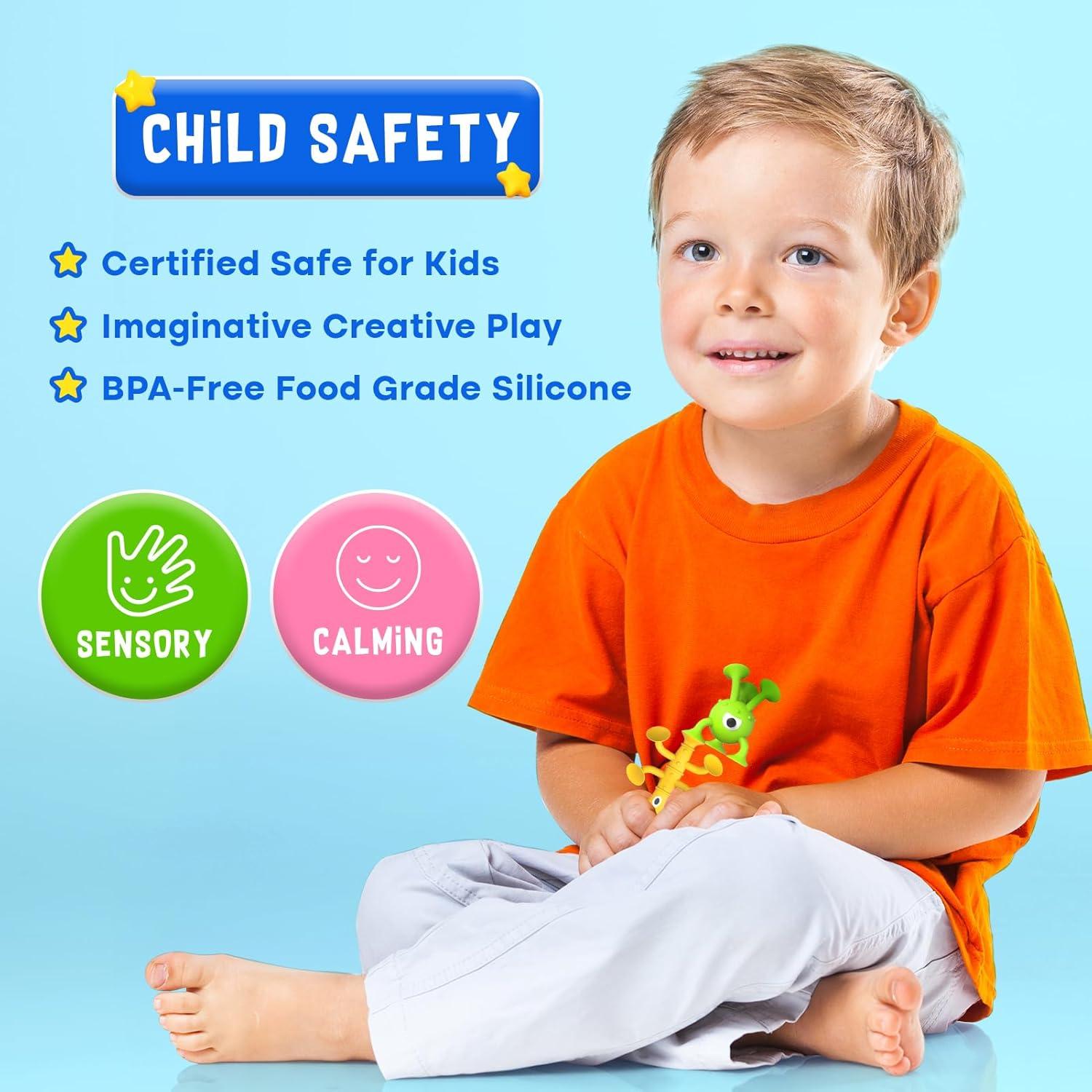 Juguetes de Baño para Bebés Richtim 6PCS Alienígenas