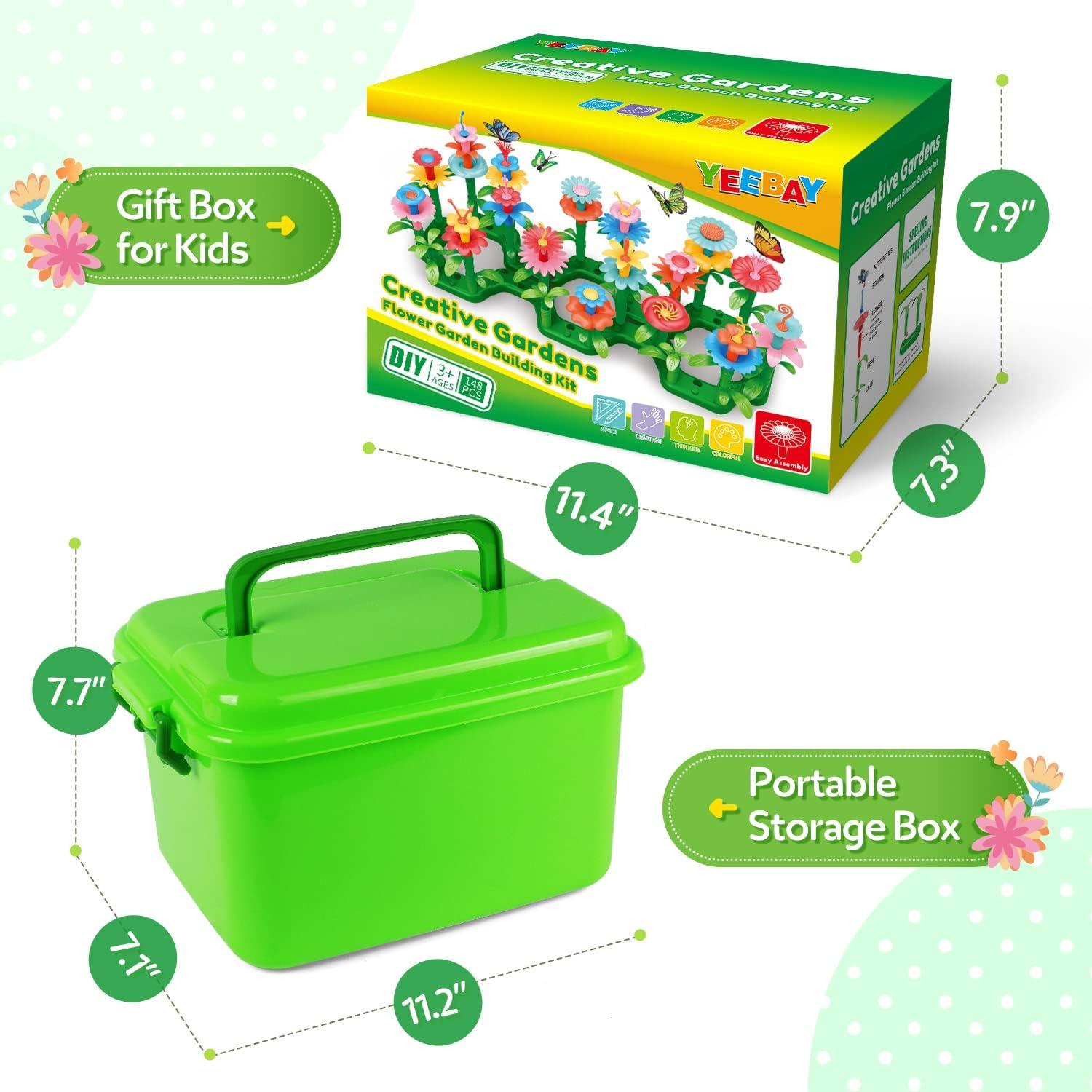 Juguete de Construcción de Jardín YEEBAY 148 PCS para Niñas 3-7 Años