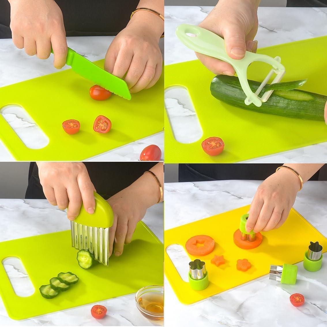 Juego de Cocina Seguro para Niños Zbvuiyl 9 Piezas Montessori