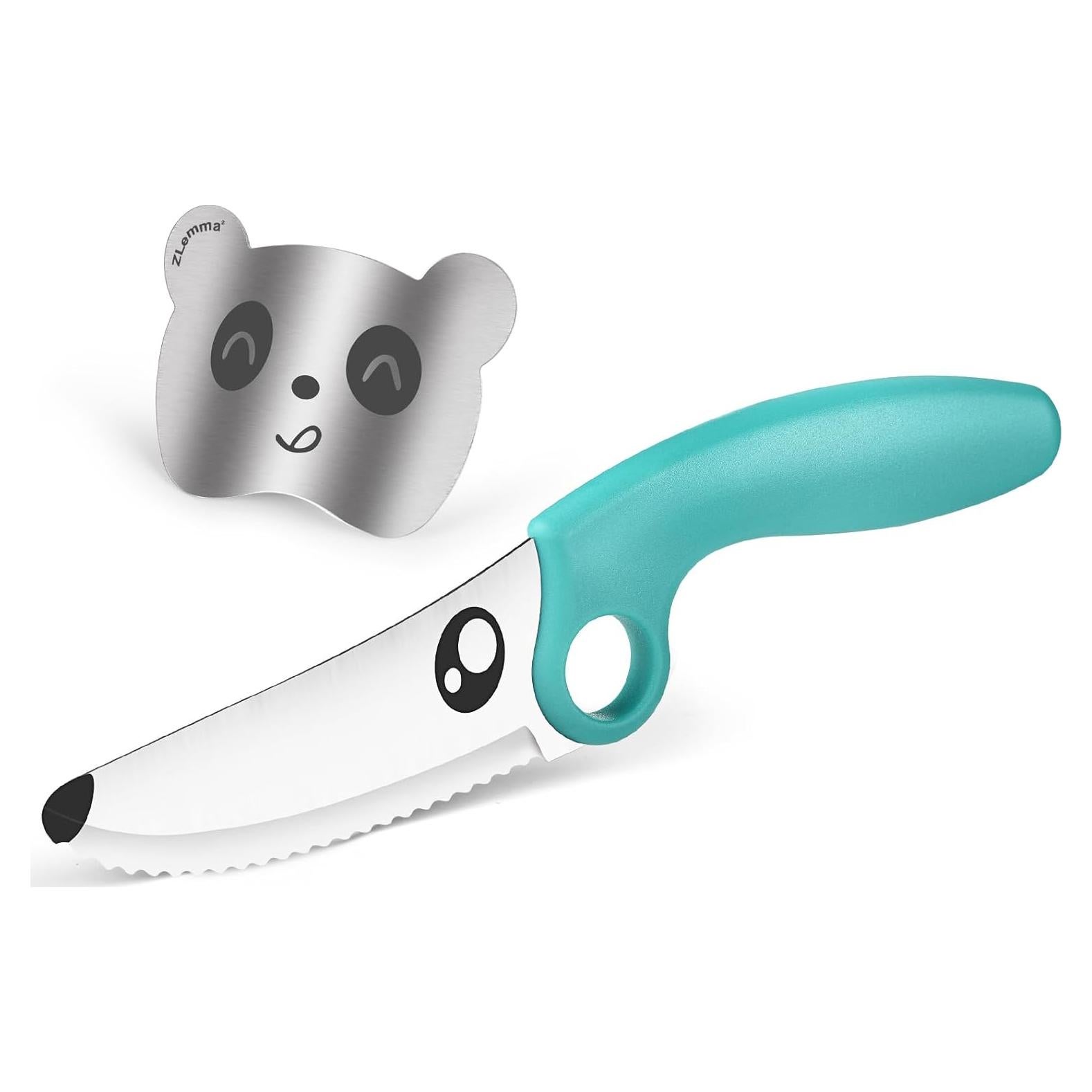 Cuchillo para Niños ZLemma Azul 20.32 cm con Protector de Dedos