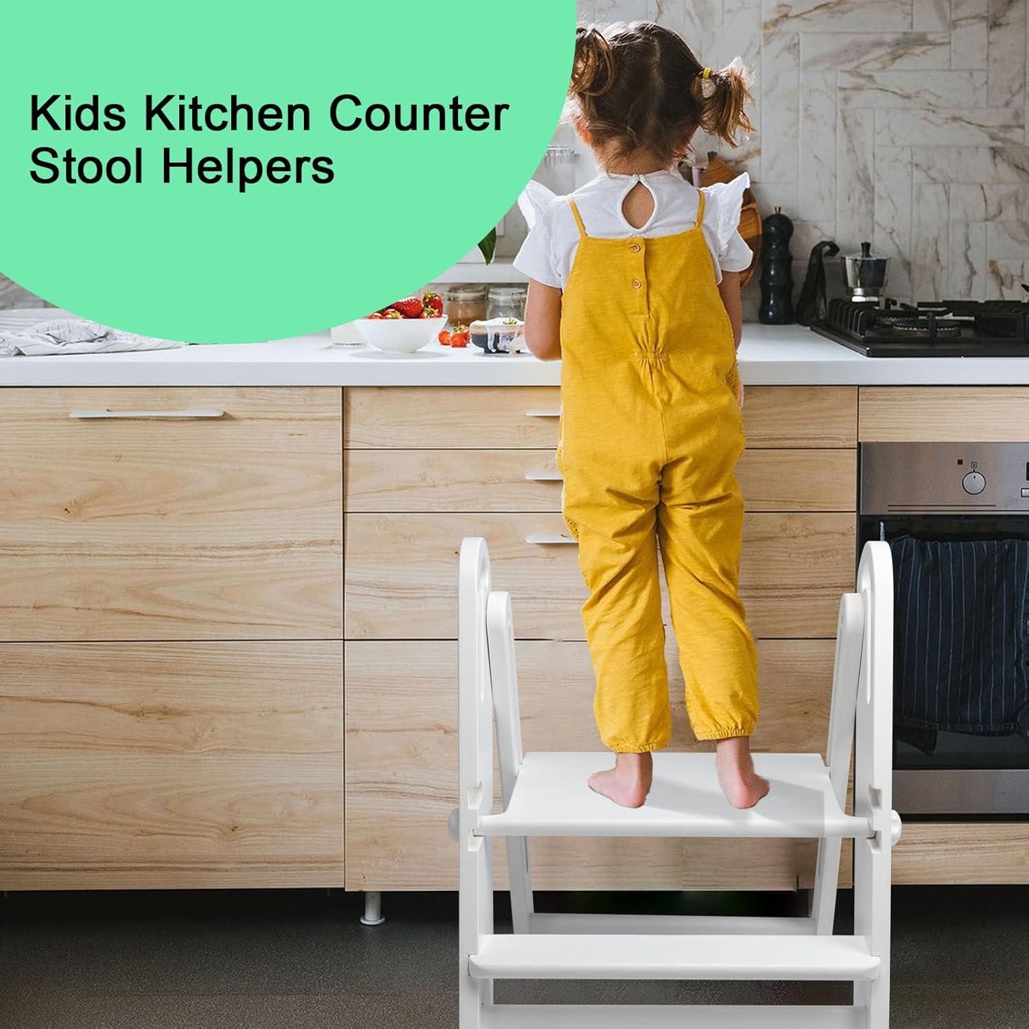 Taburete Plegable WOOD CITY para Niños 2 Escalones Ajustable