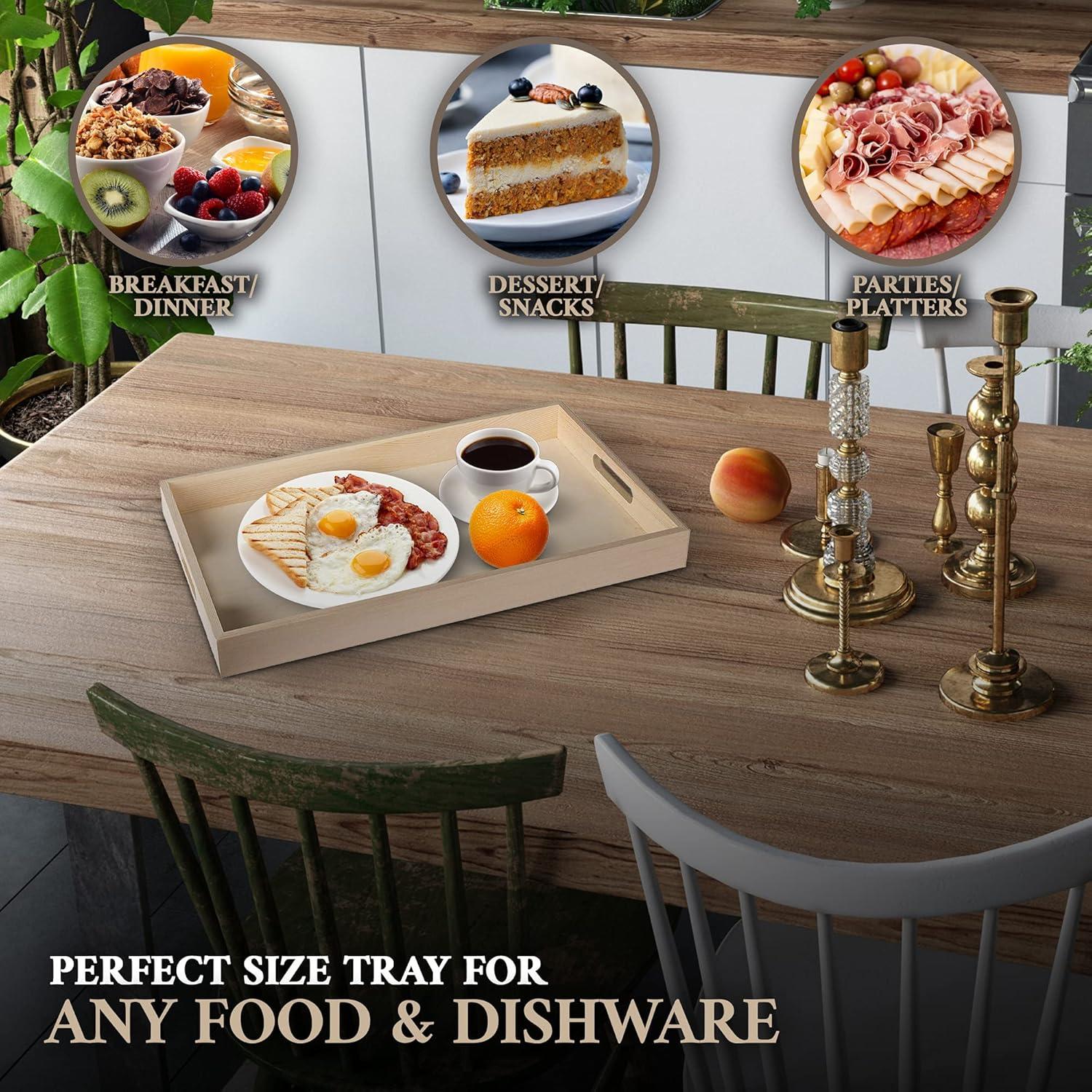 Set de 5 Bandejas de Madera Hammont - Anidadas, Rústicas