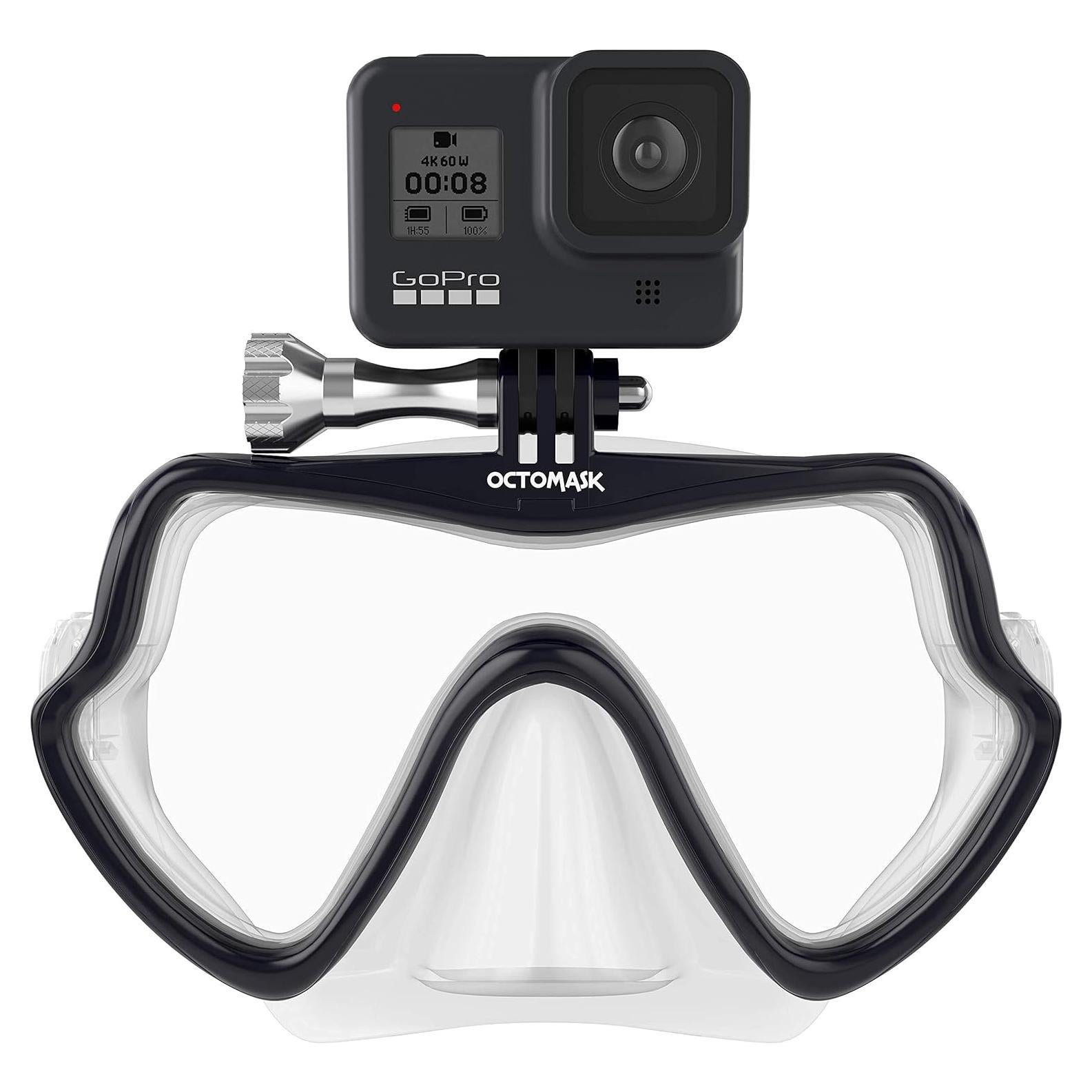 Máscara de buceo OCTOMASK con soporte para GoPro - Talla única