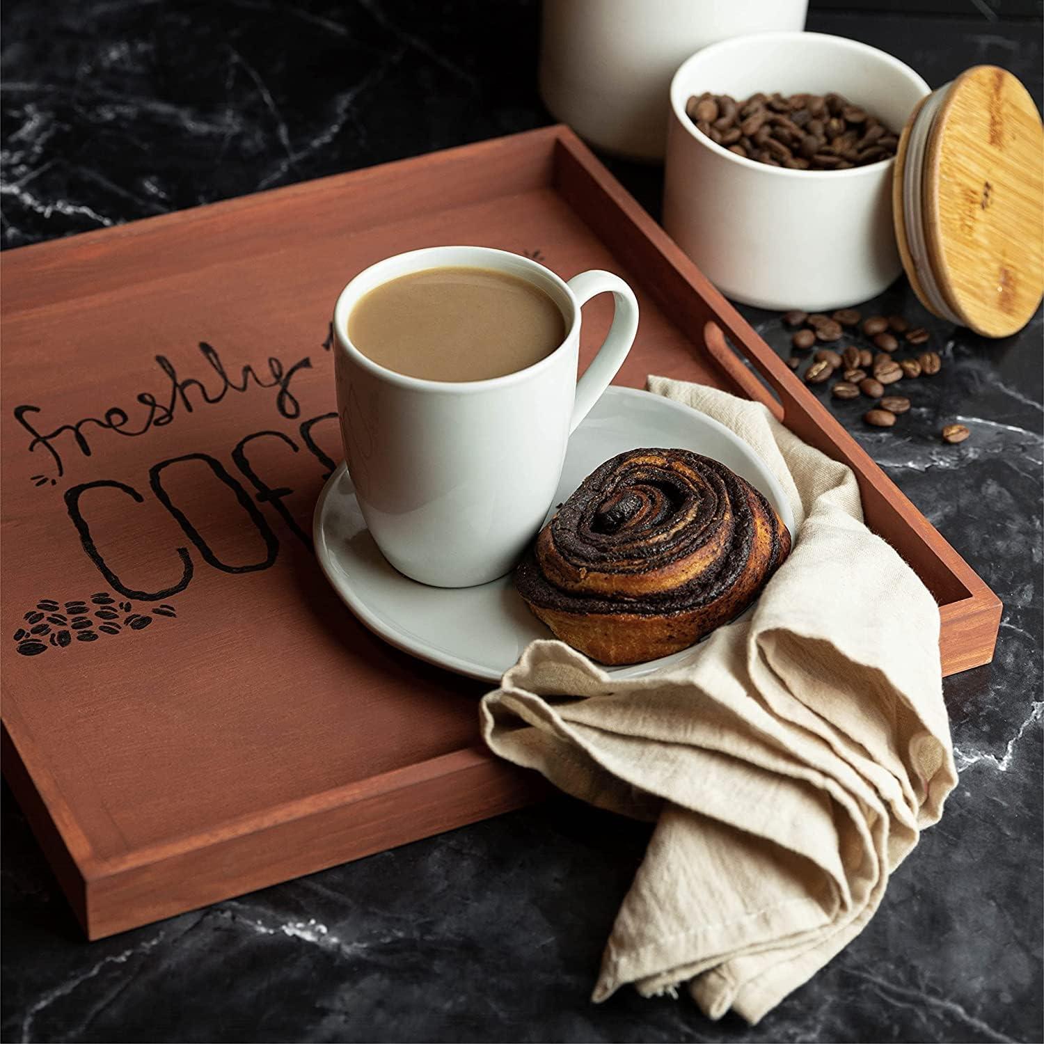 Bandejas Cuadradas de Madera Hammont - 30 Piezas para Servir