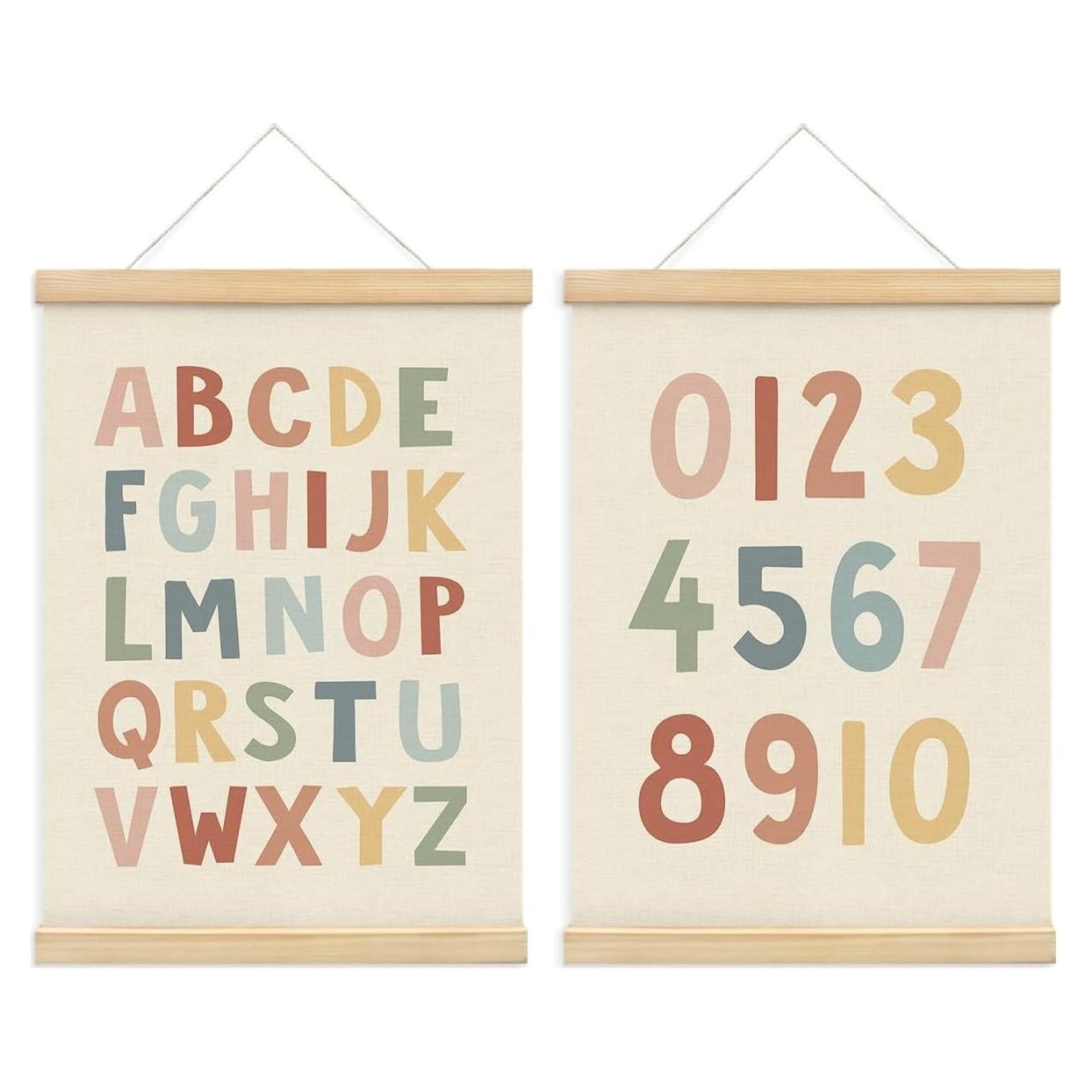 Póster Enmarcado Alfabeto PLKMN 30x40 cm Decoración Infantil