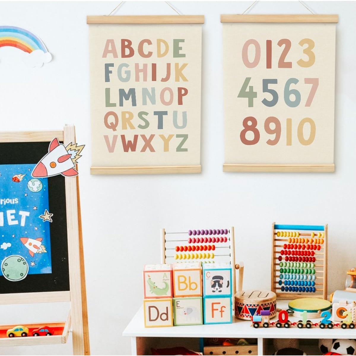 Póster Enmarcado Alfabeto PLKMN 30x40 cm Decoración Infantil