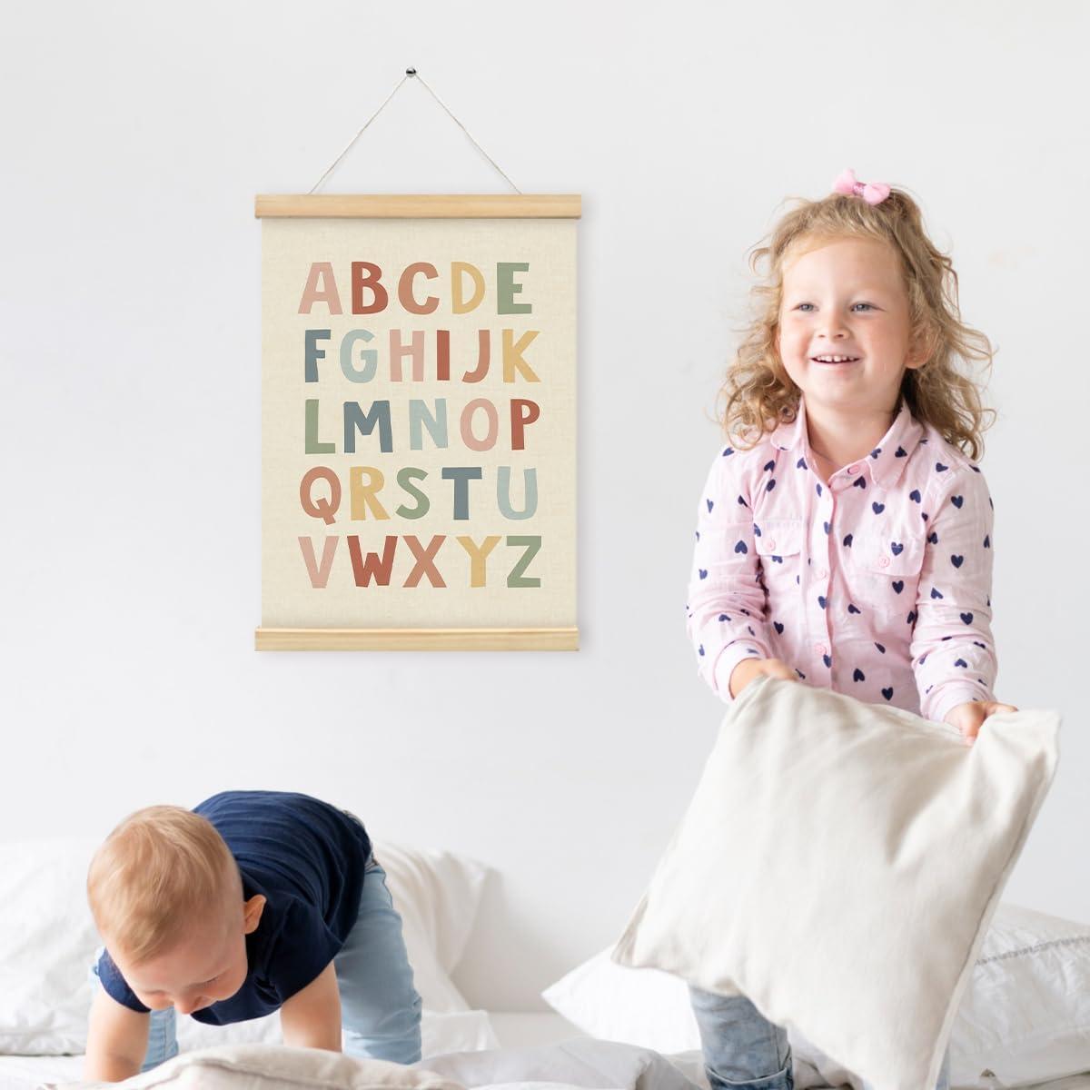 Póster Enmarcado Alfabeto PLKMN 30x40 cm Decoración Infantil