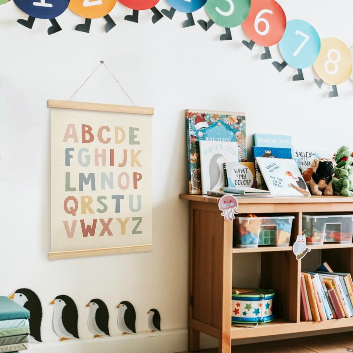 Póster Enmarcado Alfabeto PLKMN 30x40 cm Decoración Infantil