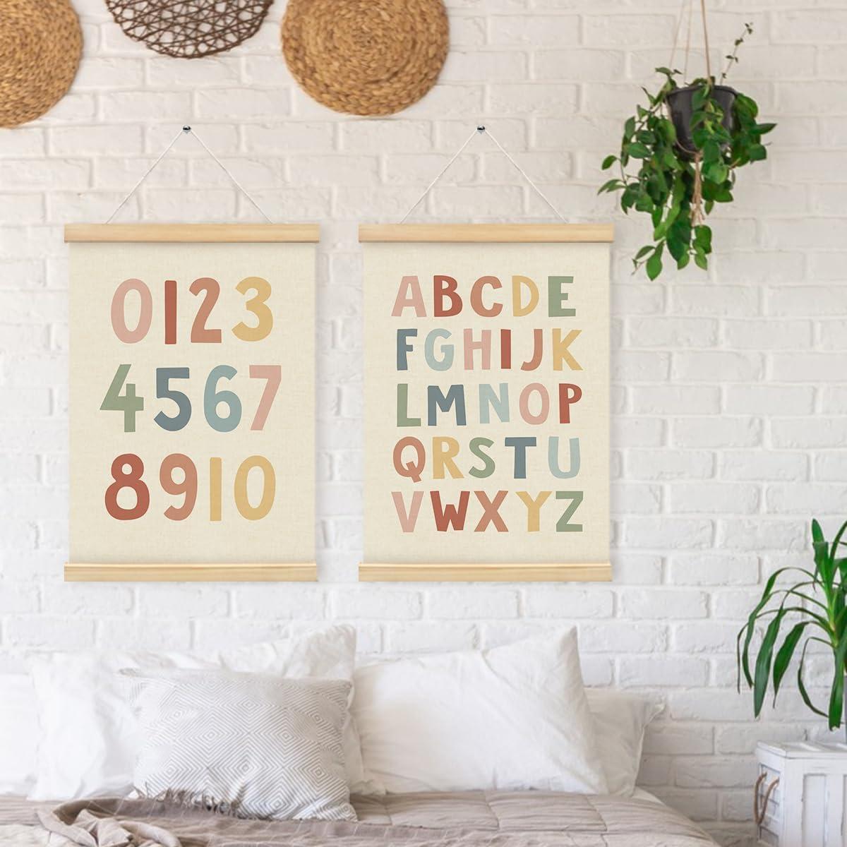 Póster Enmarcado Alfabeto PLKMN 30x40 cm Decoración Infantil