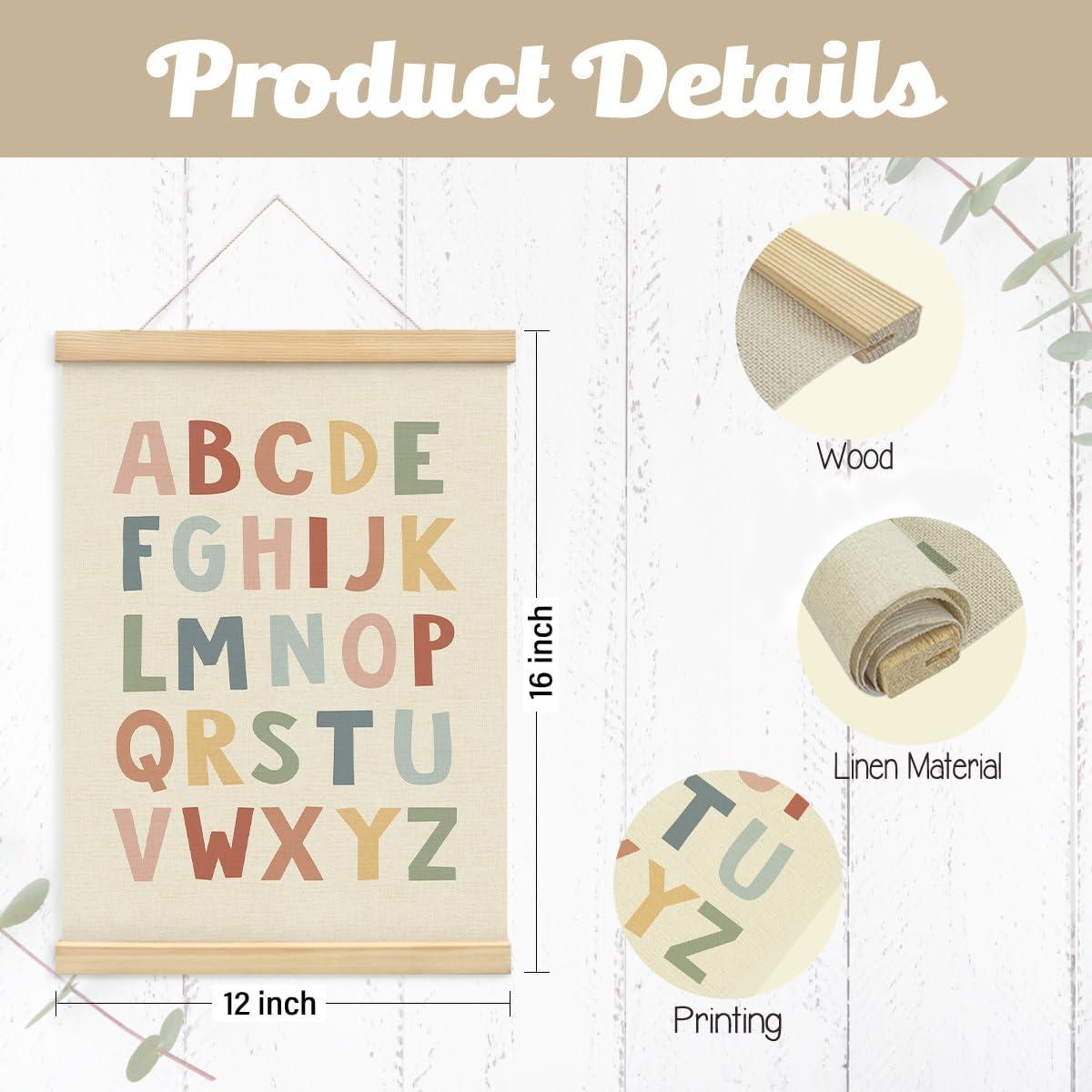 Póster Enmarcado Alfabeto PLKMN 30x40 cm Decoración Infantil