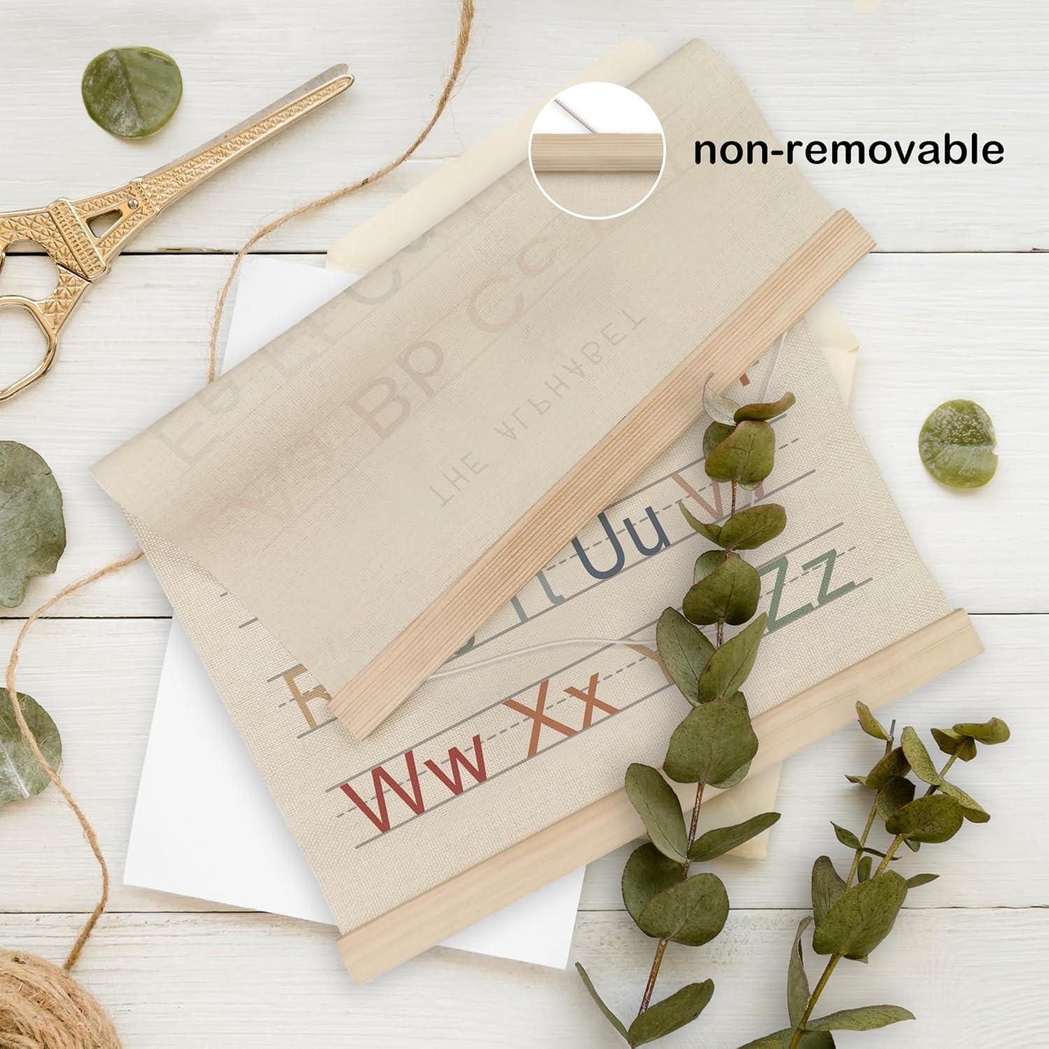 Juego de 2 Marcos para Póster Alfabeto HRQKO 30x40 cm