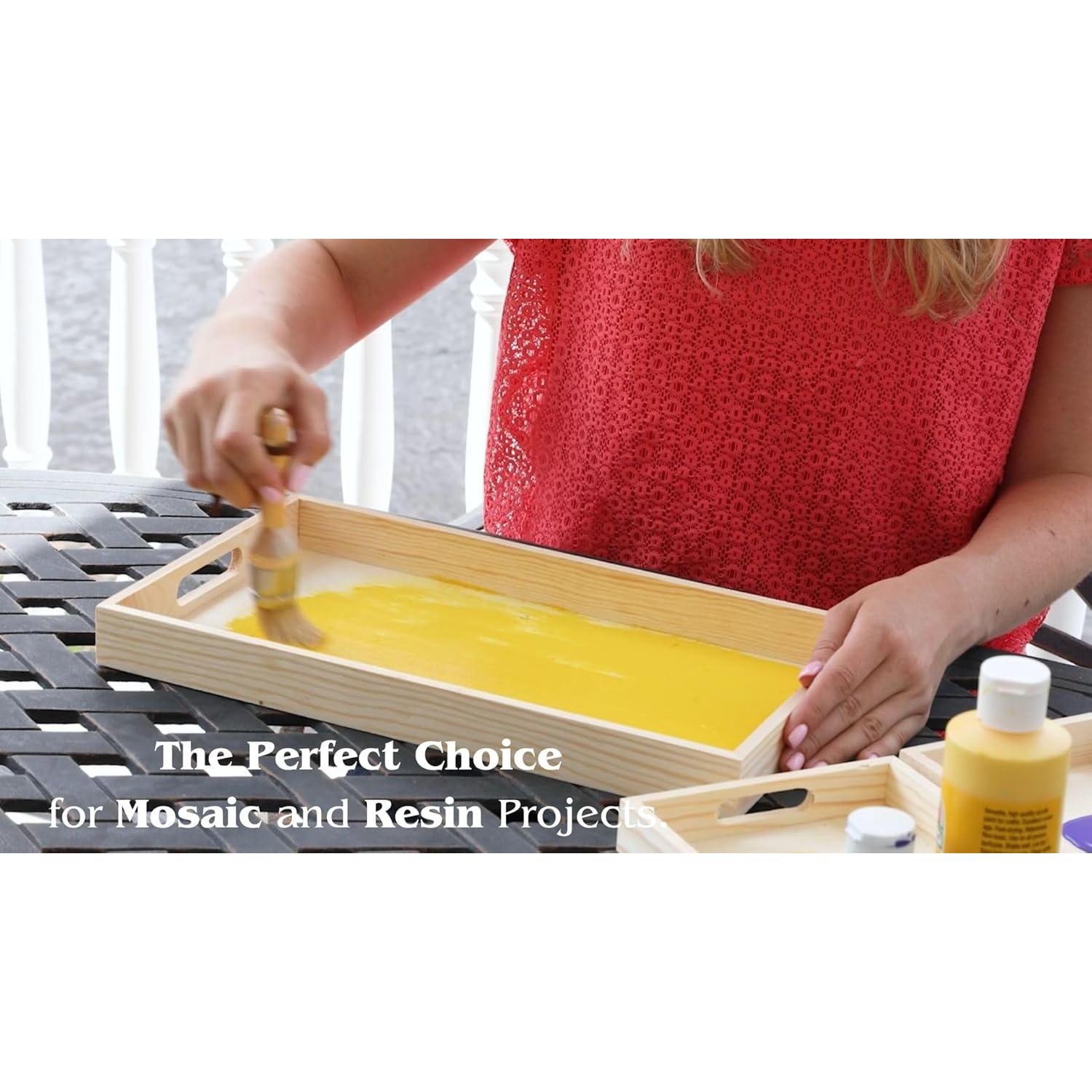 Juego de 5 Bandejas de Madera Hammont para Servir y Decorar