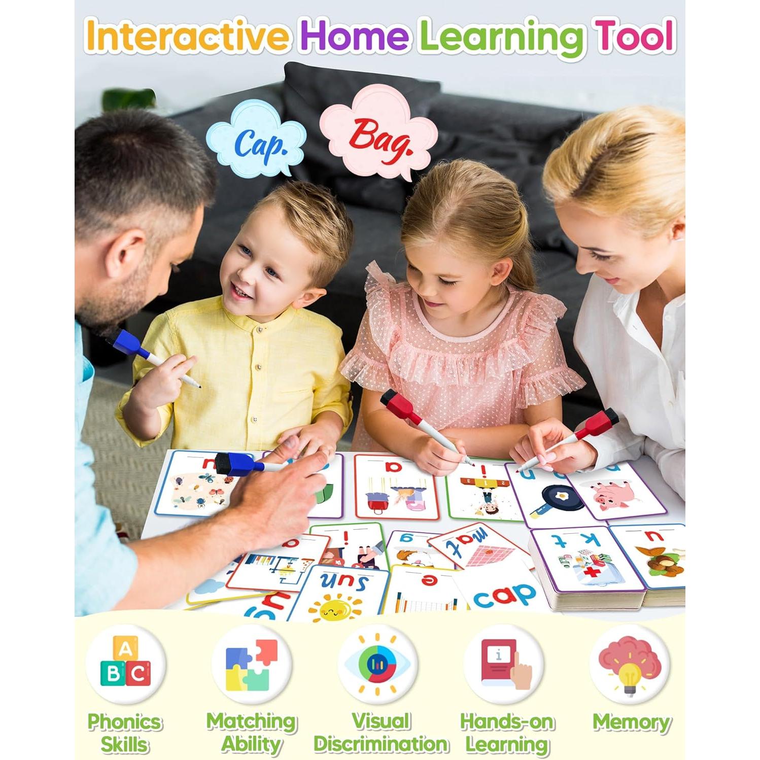 Tarjetas de Flash CVC Gojmzo para Escritura y Ortografía