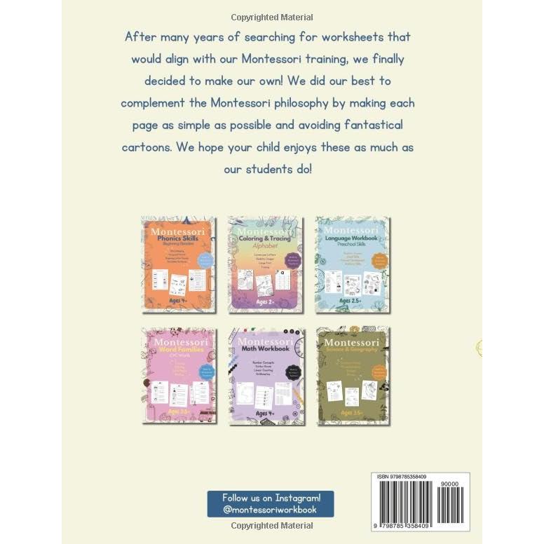 Beginning Blends Workbook | Initial Consonant Blends | Montessori Friendly: Tracing, Cut & Paste, Writing, Review