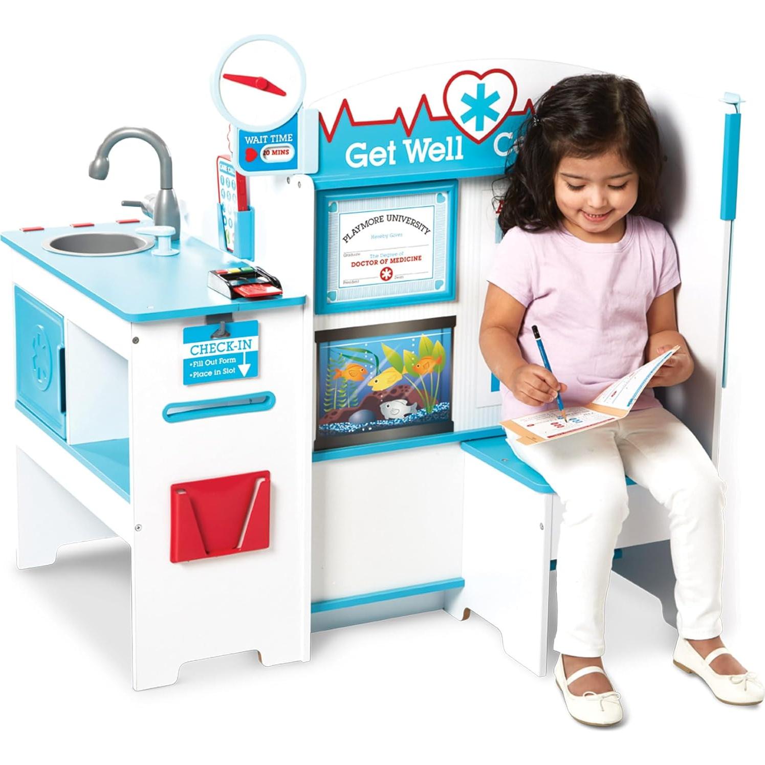 Centro de Actividades de Doctor Melissa & Doug - Madera, 90x95 cm