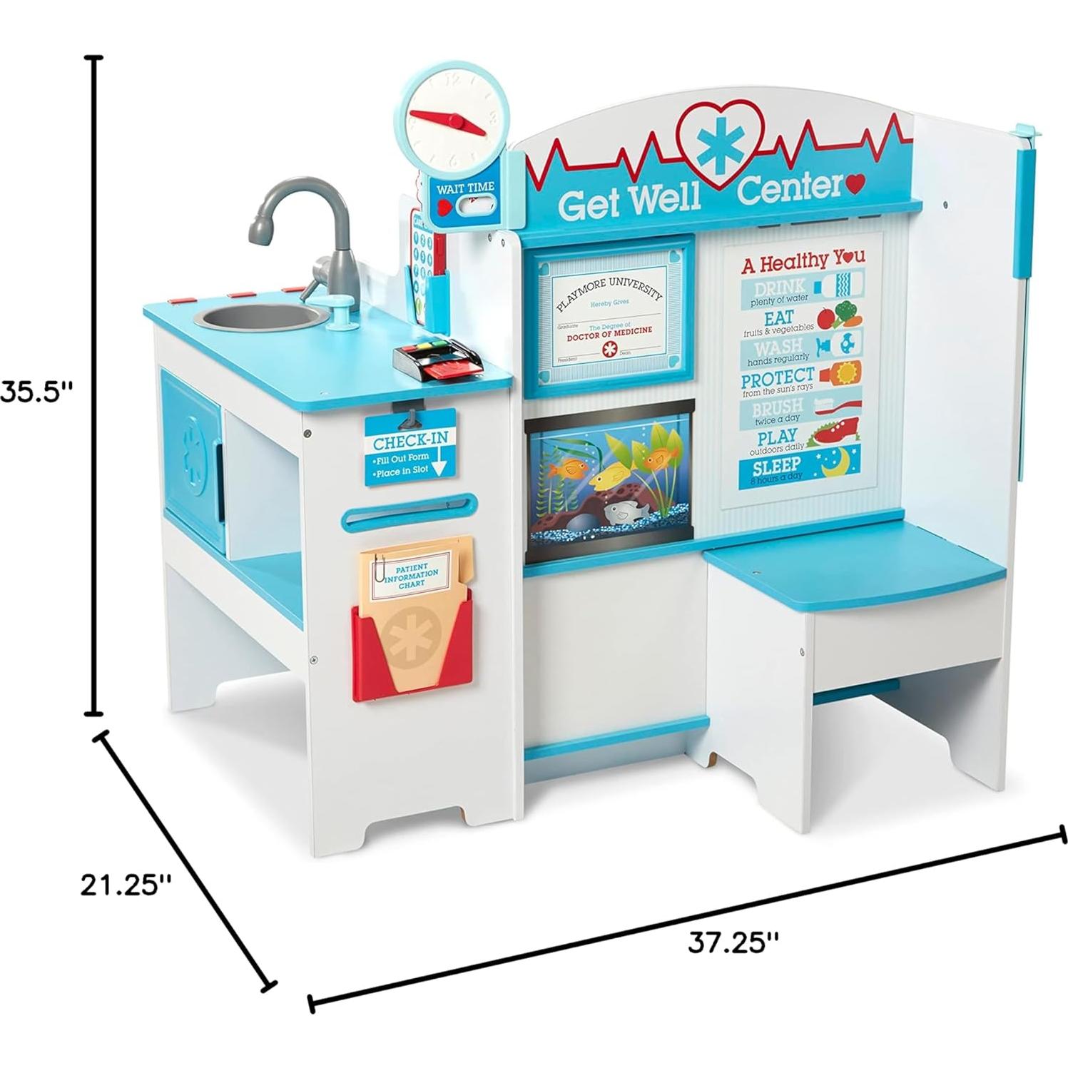 Centro de Actividades de Doctor Melissa & Doug - Madera, 90x95 cm