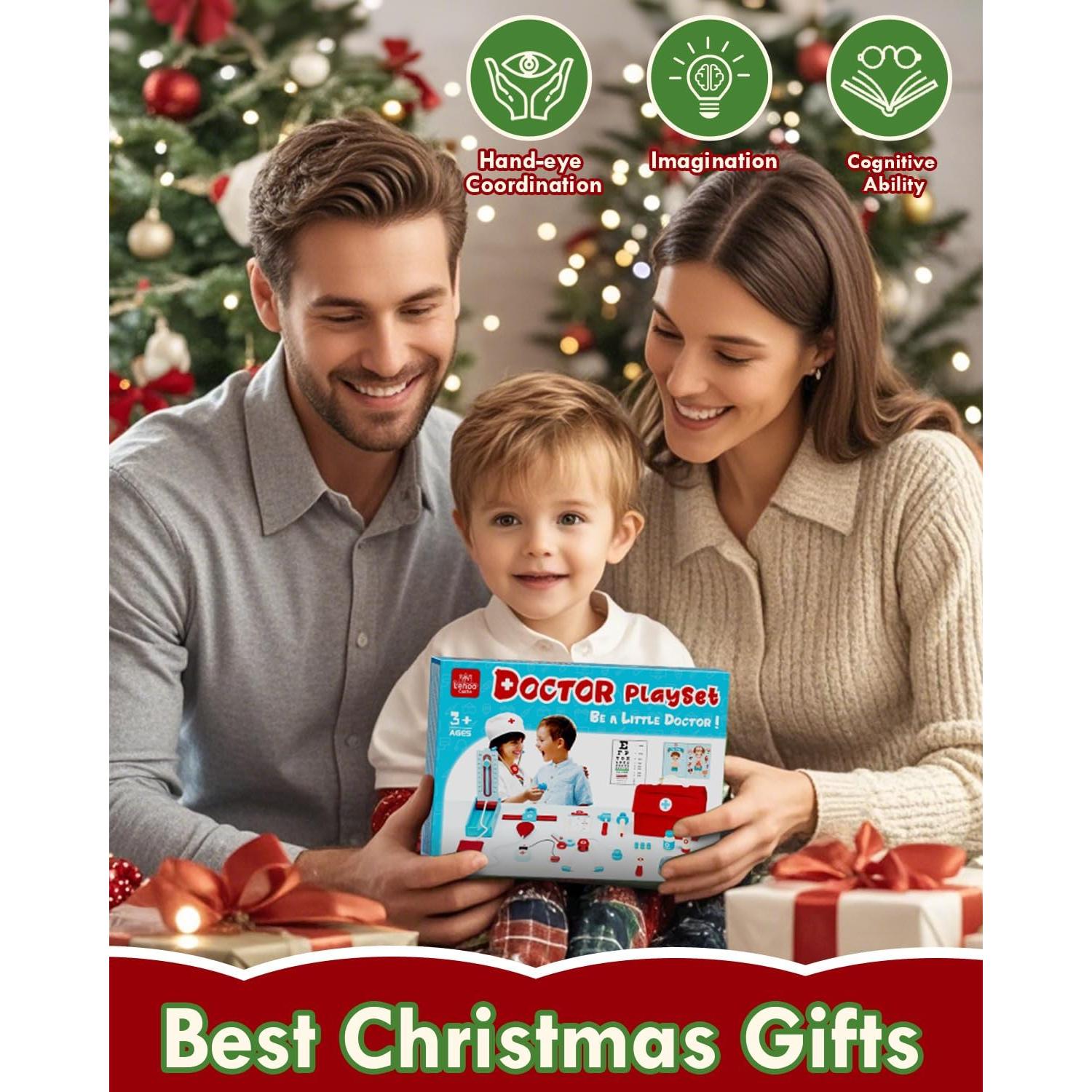 Kit de Doctor de Madera Lehoo para Niños 3+ Años - Juguete Educativo