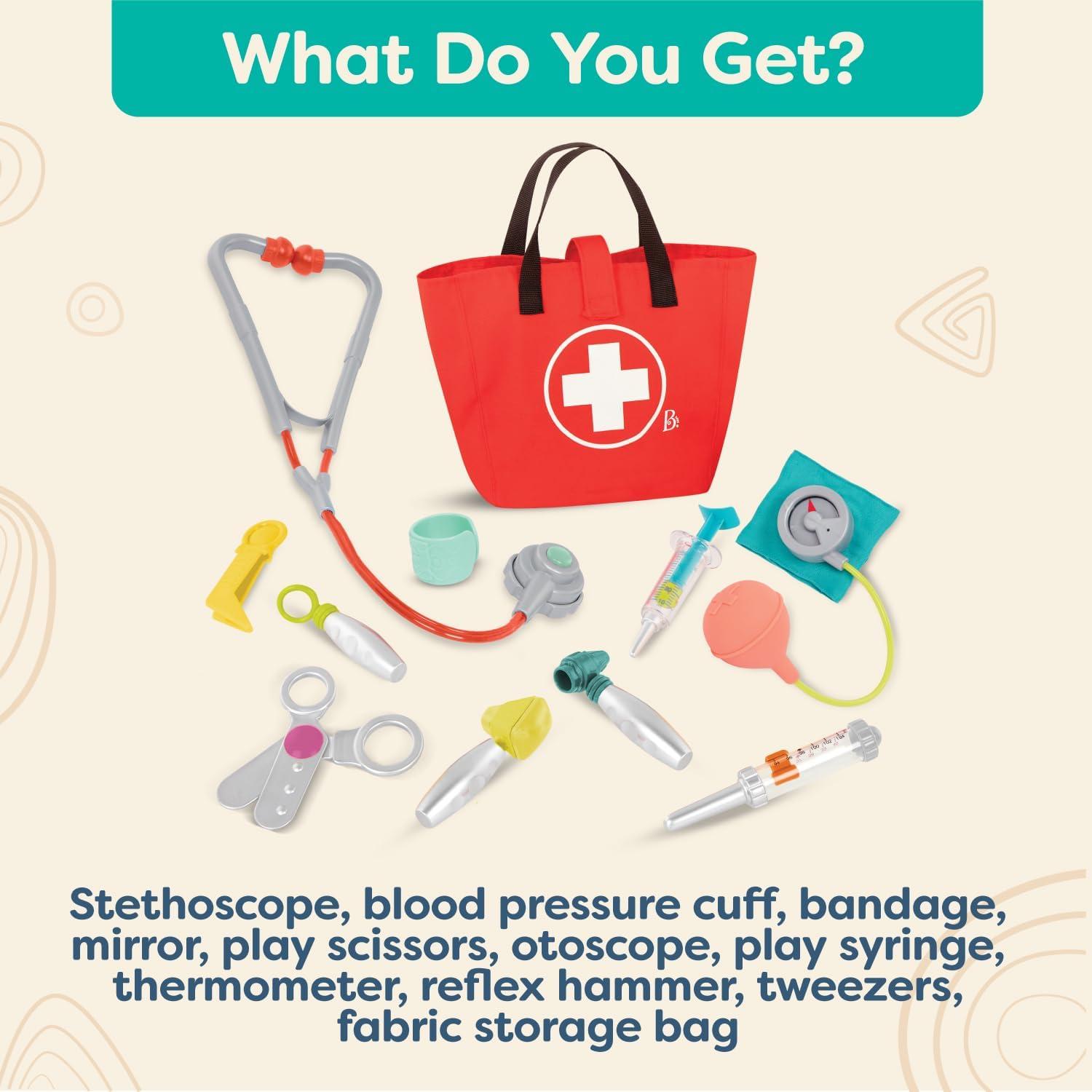 Kit de Doctor B. toys con Bolsa Médica y Accesorios - 18+ meses